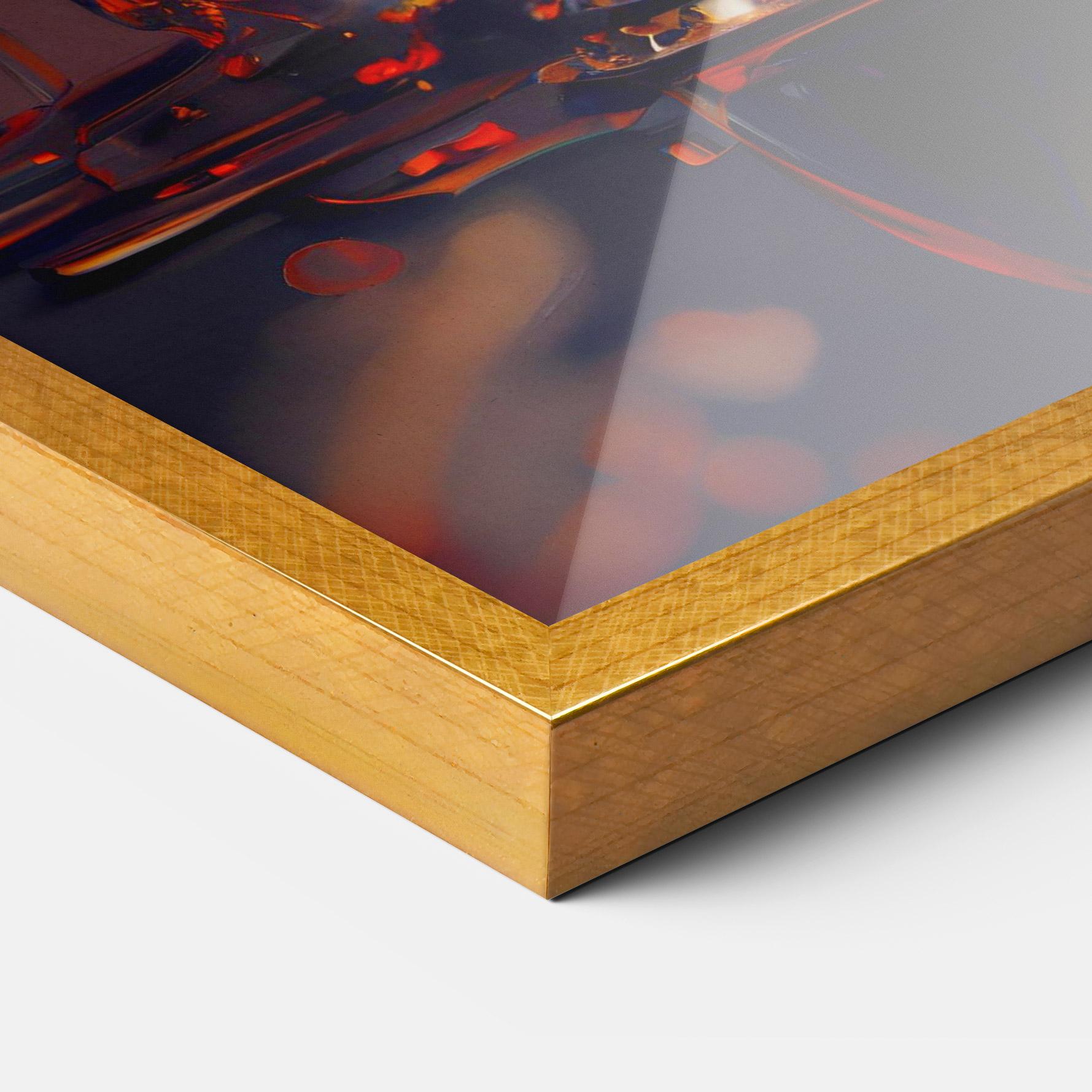 Gerahmte Poster Black Tulip In Vase mockup 3