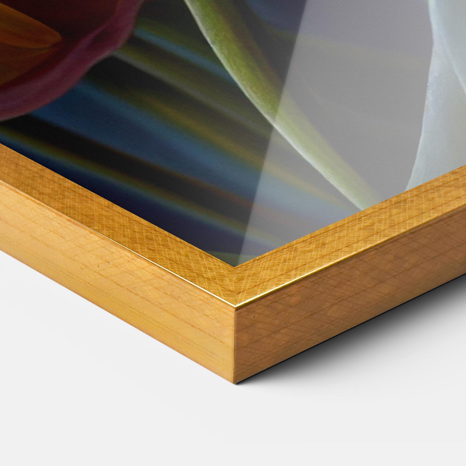 Gerahmte Poster Pretty Yellow Tulips mockup 3