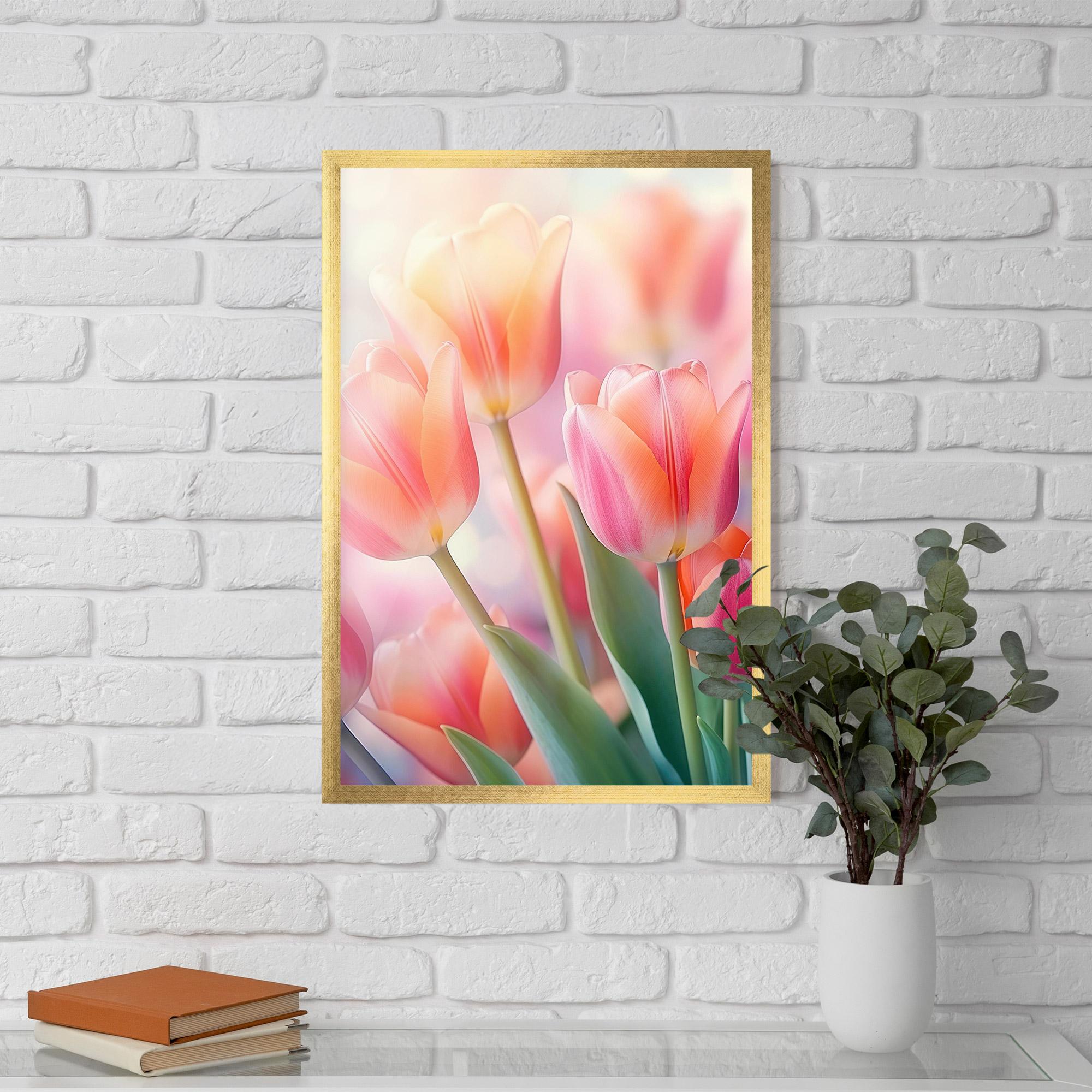 Gerahmte Poster Dreamy Tulips mockup 5