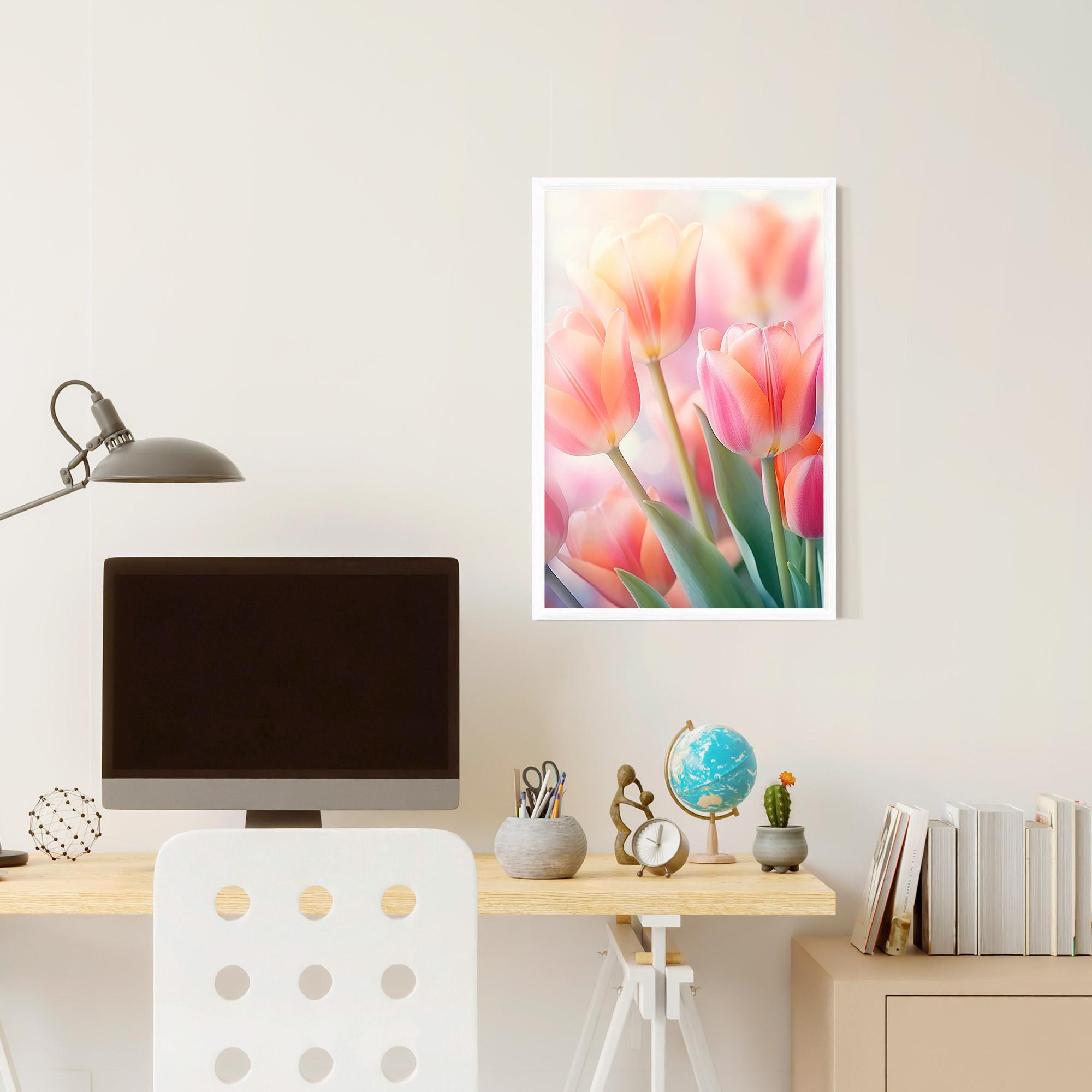 Gerahmte Poster Dreamy Tulips mockup 6