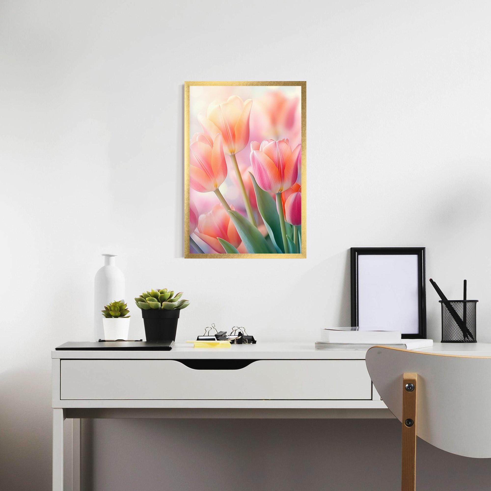 Gerahmte Poster Dreamy Tulips mockup 7