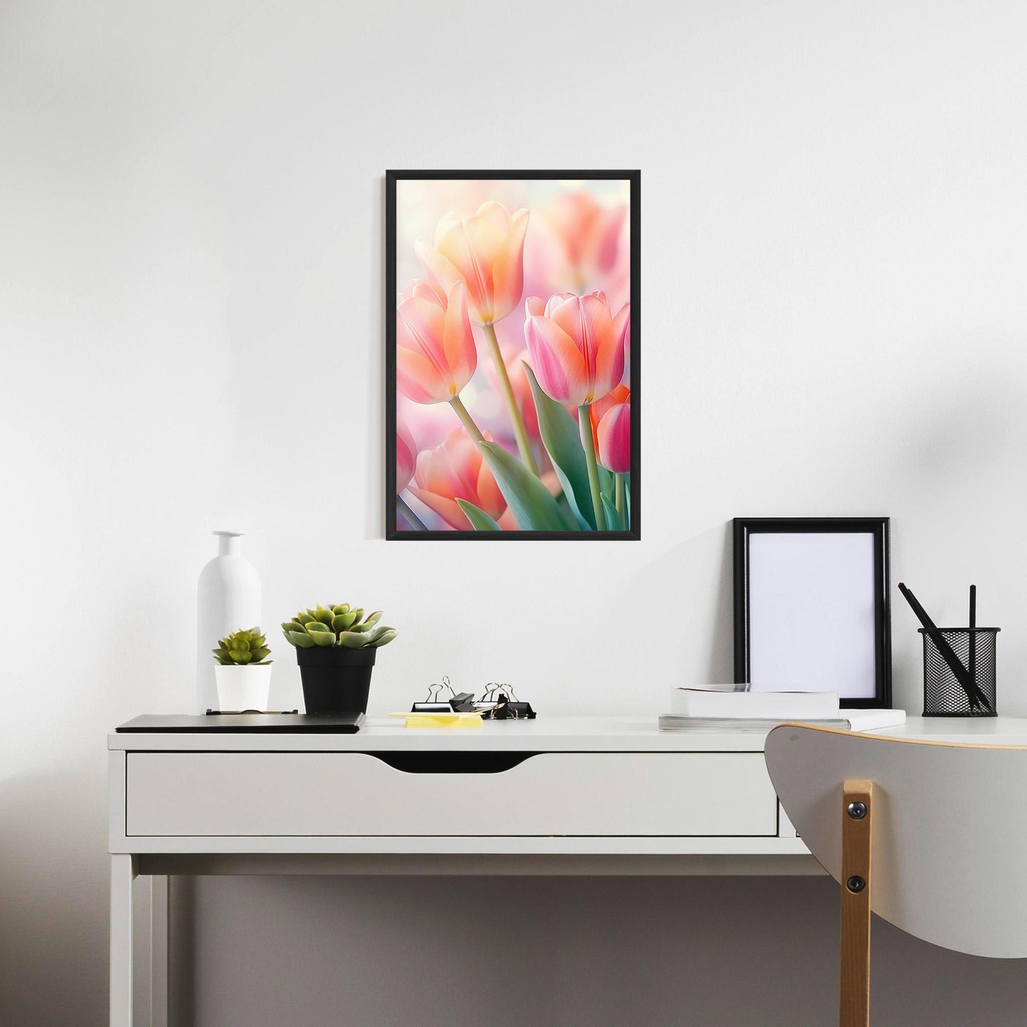 Gerahmte Poster Dreamy Tulips mockup 7
