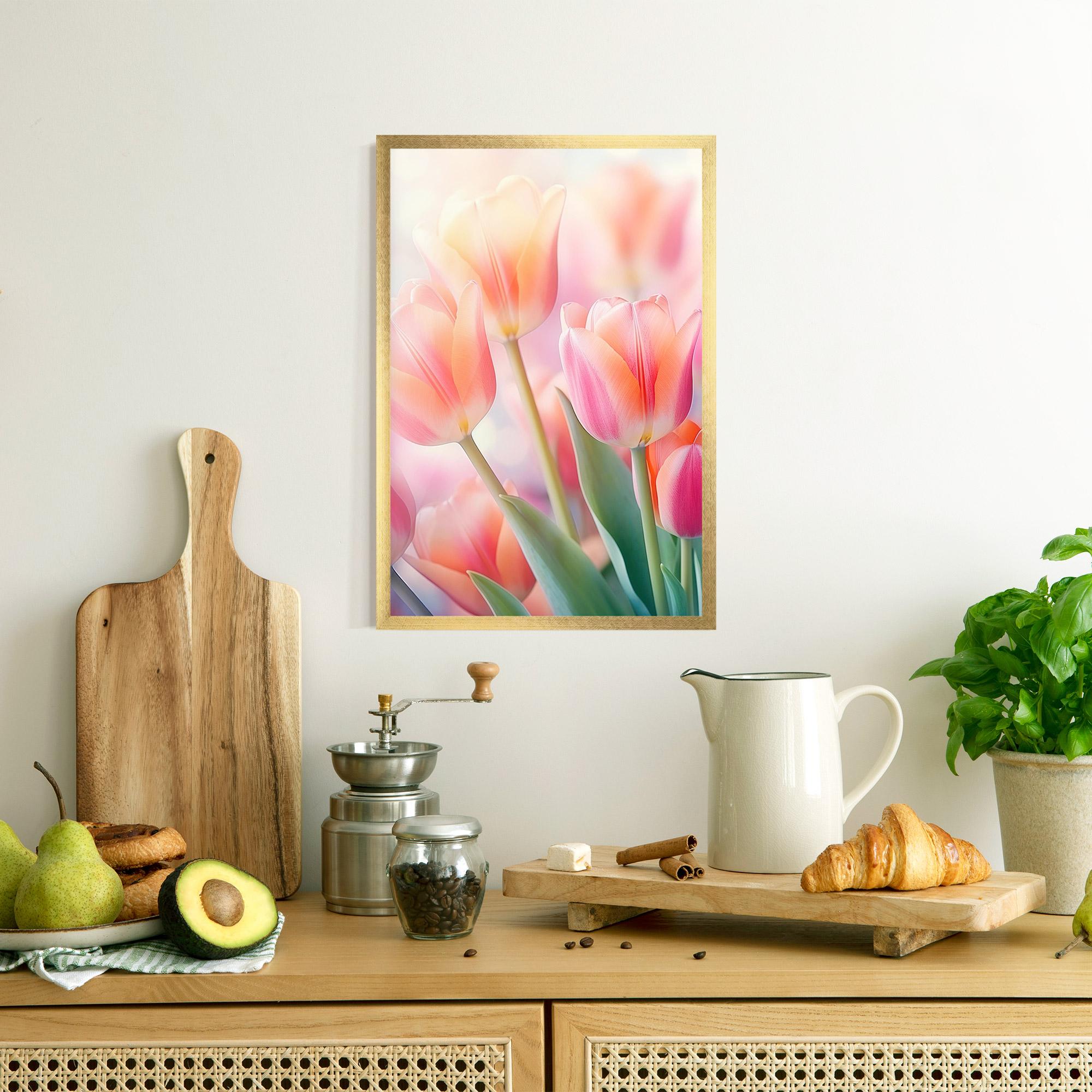 Gerahmte Poster Dreamy Tulips mockup 8