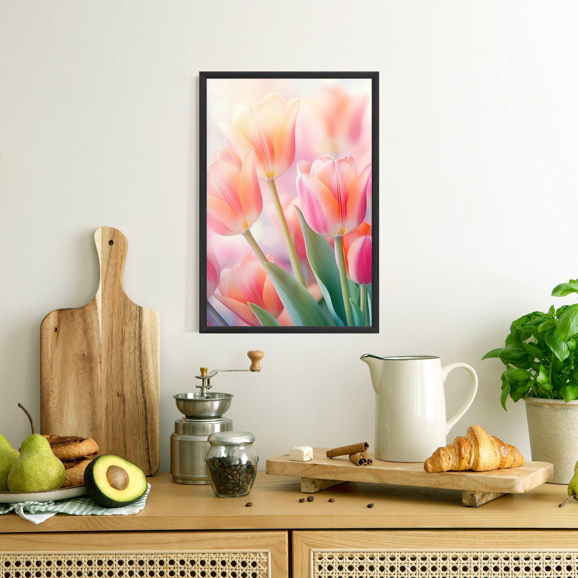 Gerahmte Poster Dreamy Tulips mockup 8