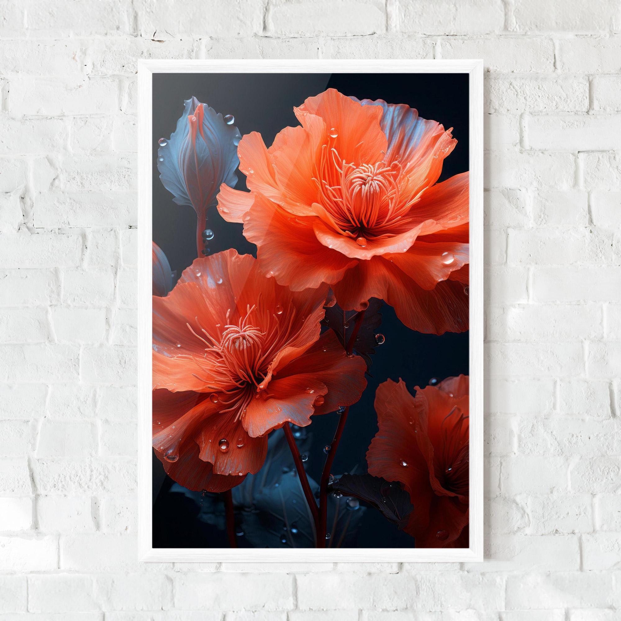 Gerahmte Poster Orange Poppy mockup 0