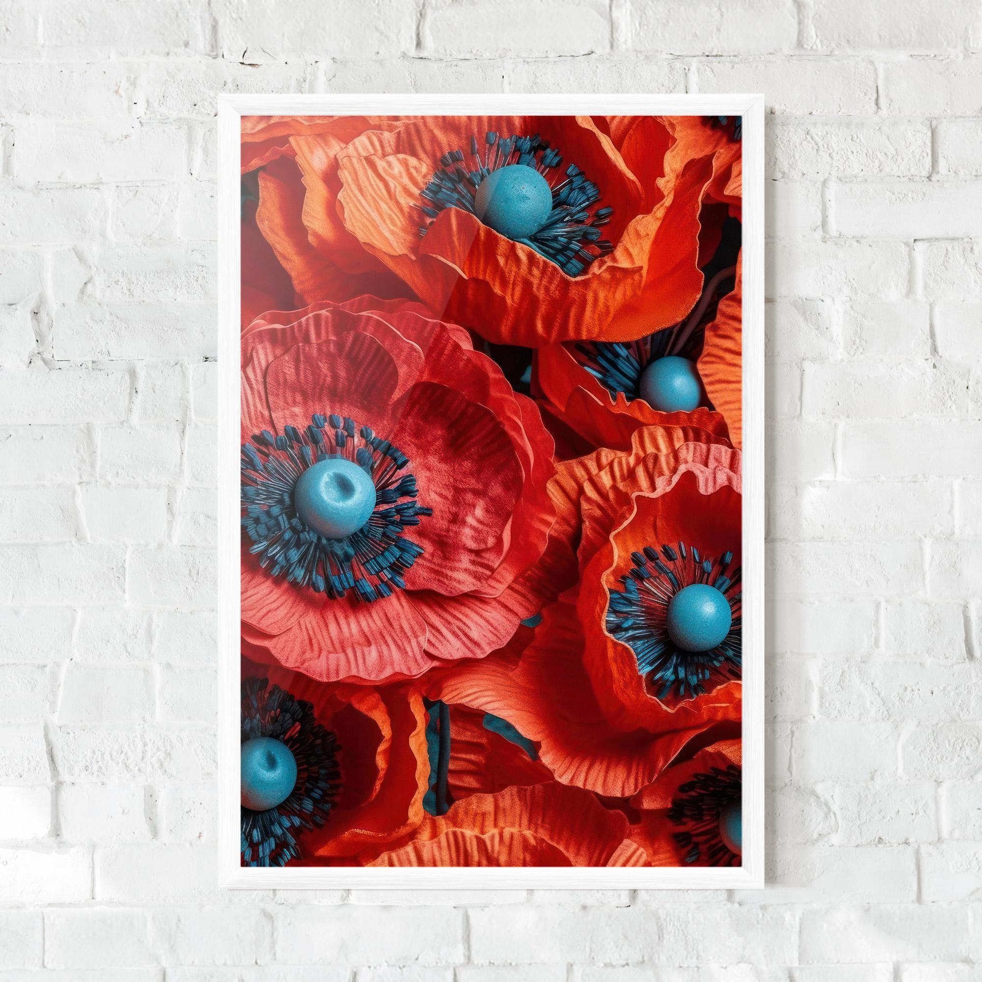 Gerahmte Poster Poppy Close Up mockup 0