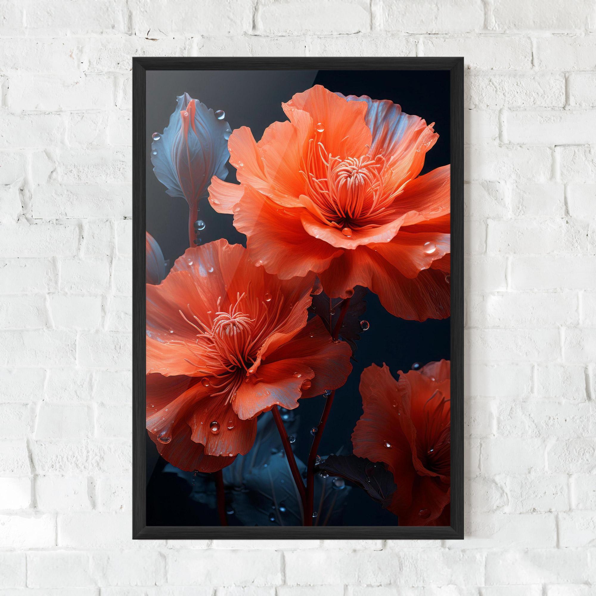 Gerahmte Poster Orange Poppy mockup 0