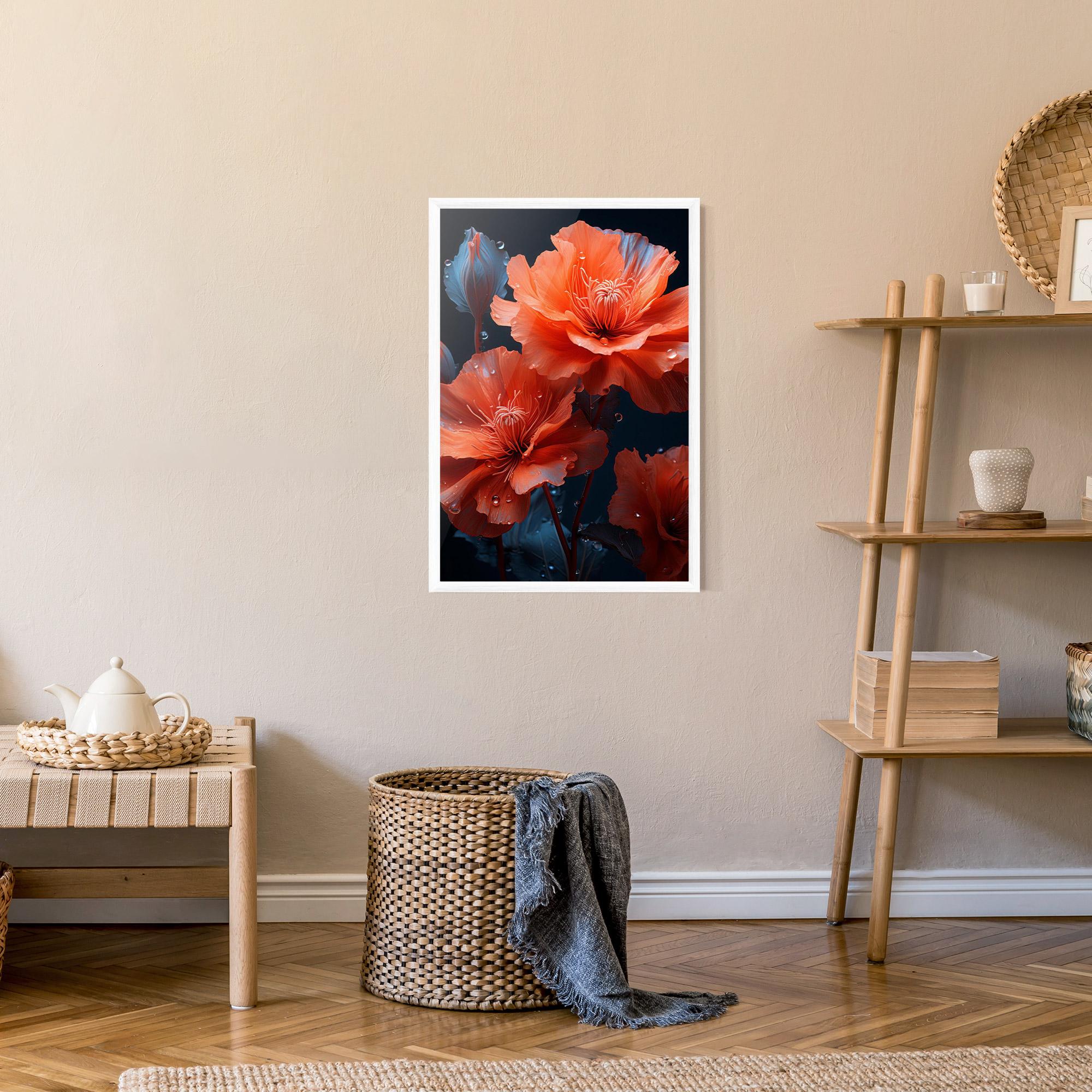 Gerahmte Poster Orange Poppy mockup 9
