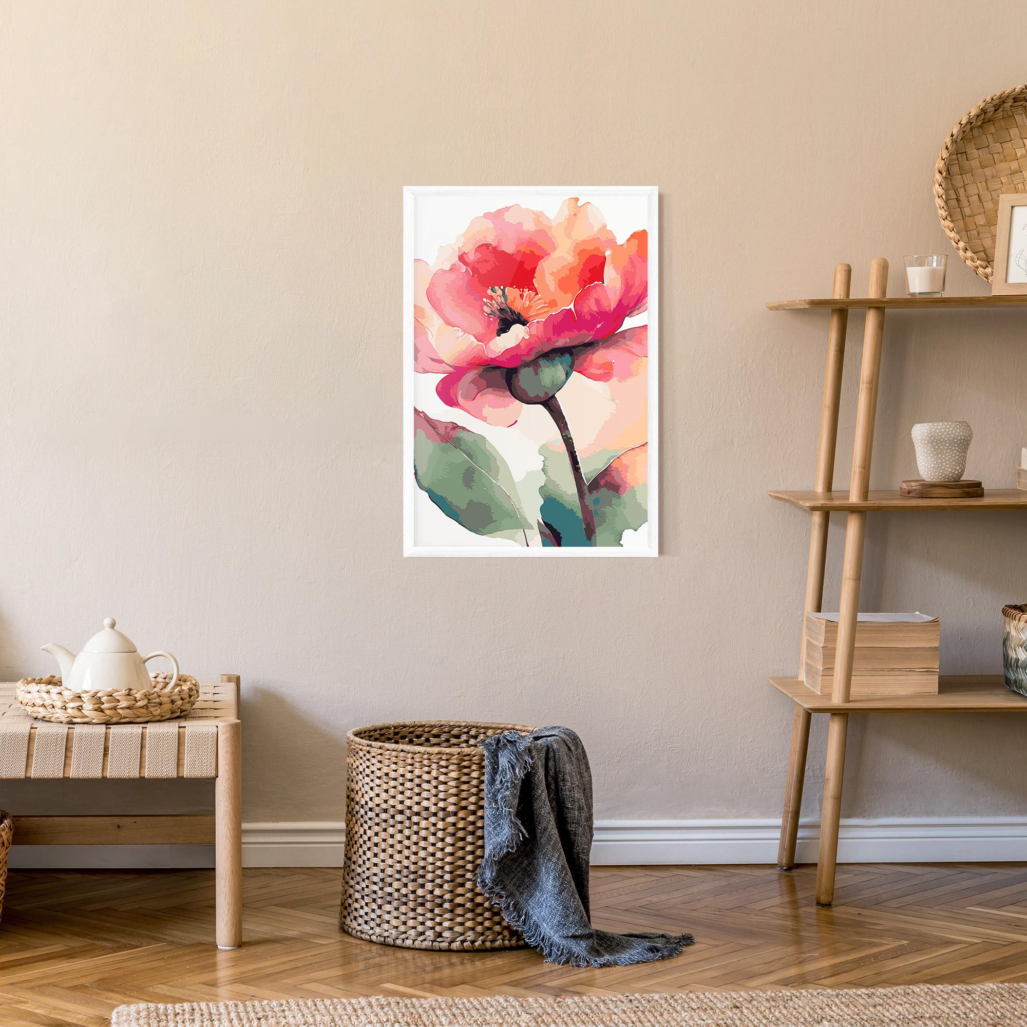 Gerahmte Poster Pastel Poppy mockup 9