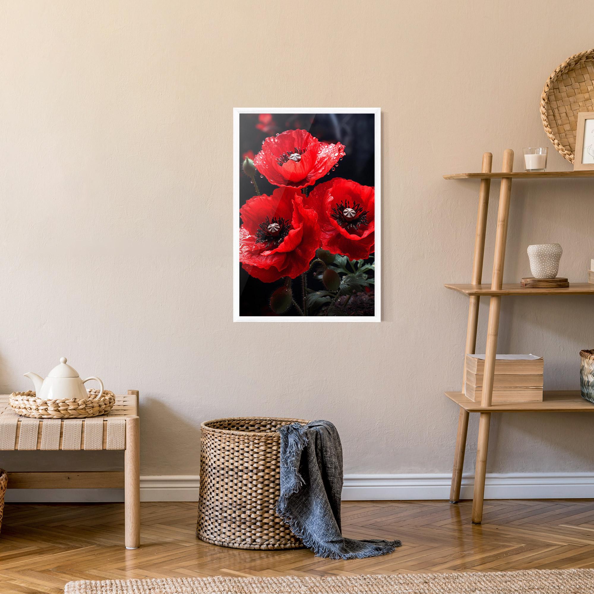 Gerahmte Poster Red Poppy mockup 9