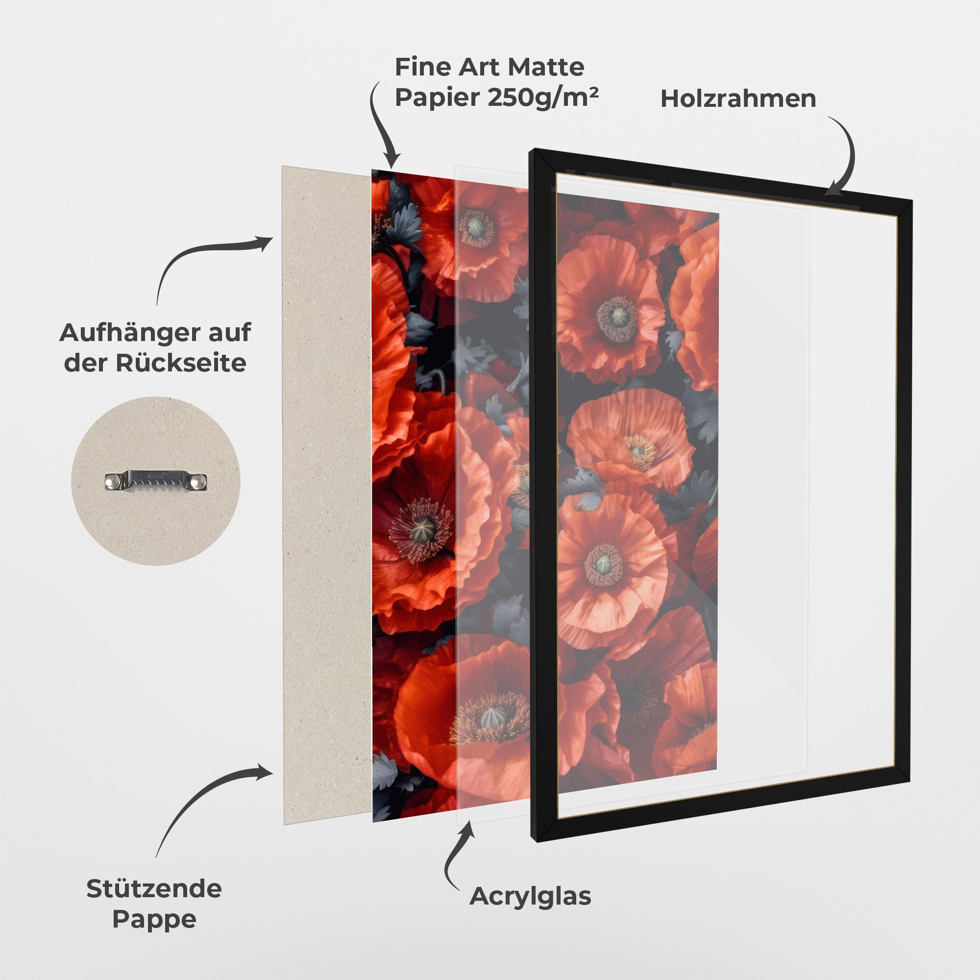 Black Red Poppies mockup 1