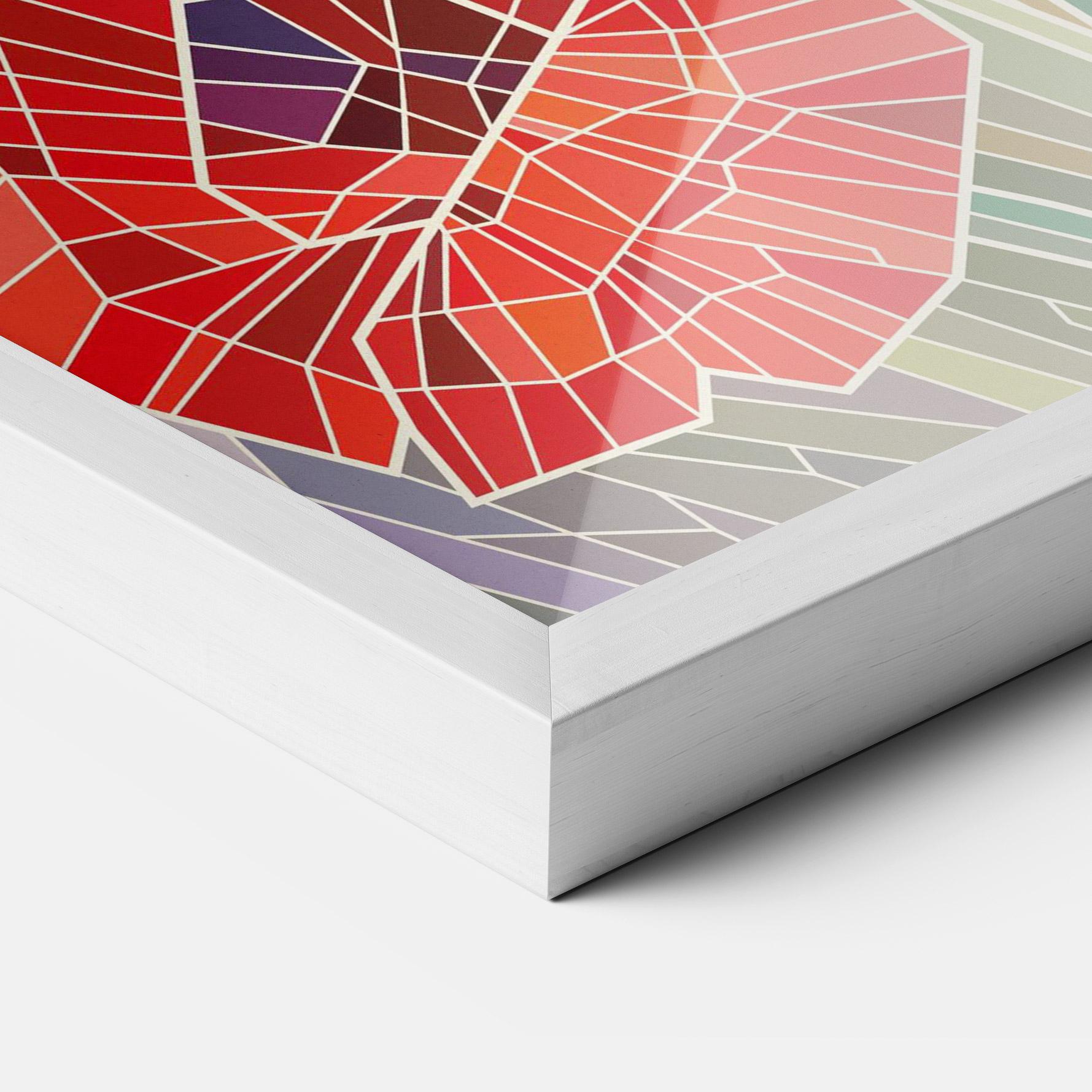 Gerahmte Poster Poppy Glass mockup 3