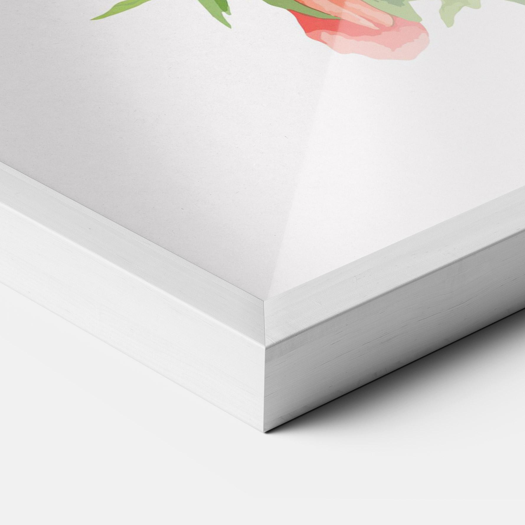 Gerahmte Poster Red Pastel Poppy mockup 3