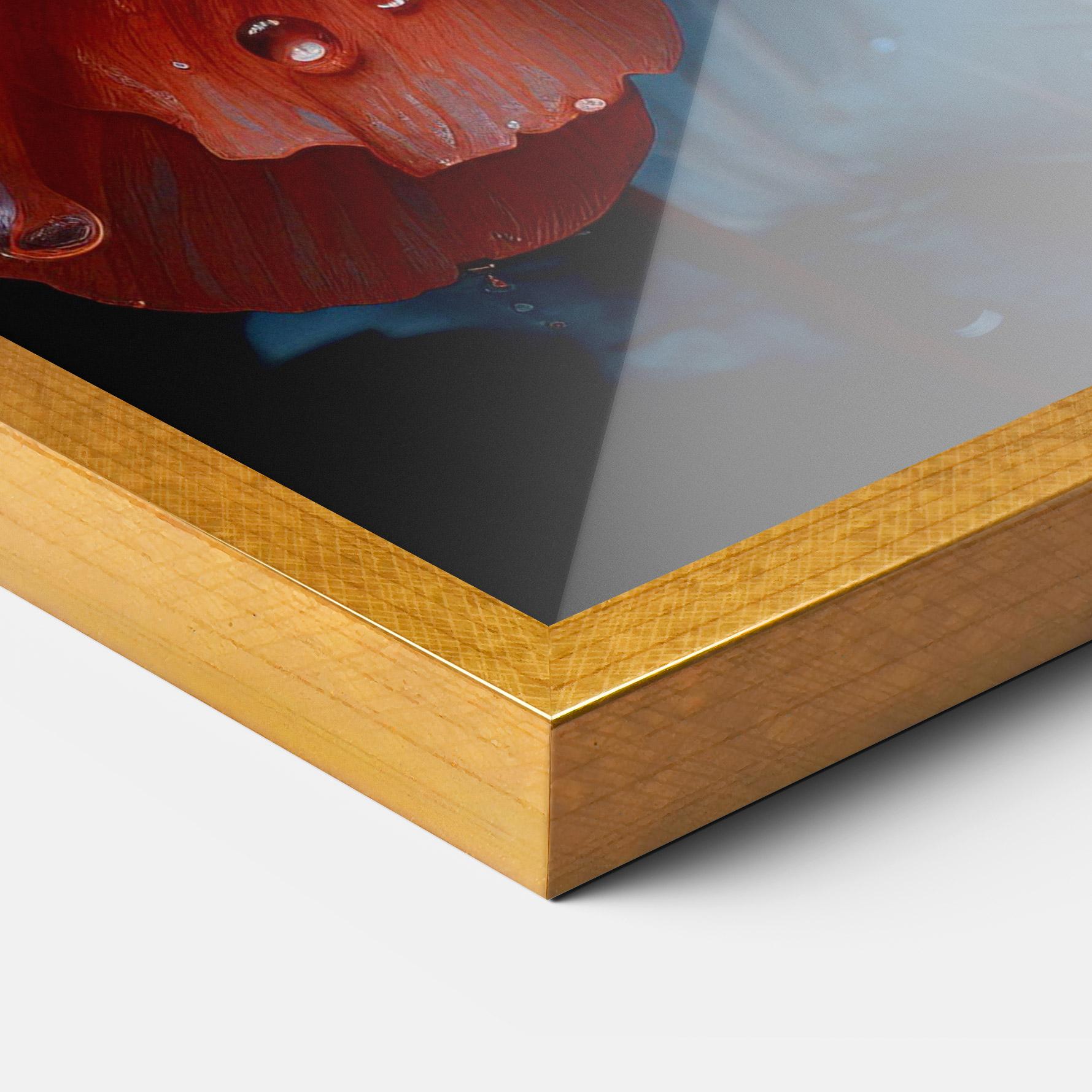 Gerahmte Poster Orange Poppy mockup 3