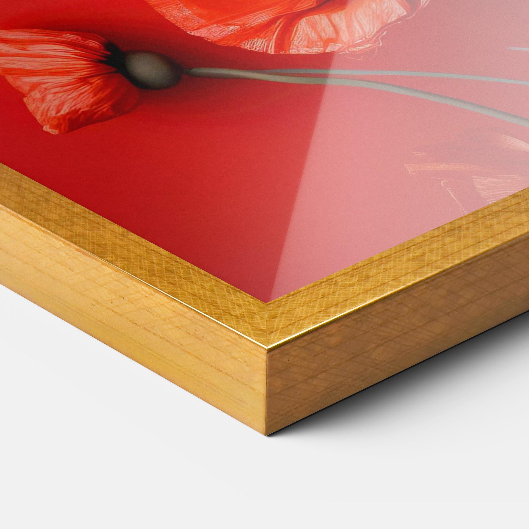 Gerahmte Poster Poppies On The Table mockup 3