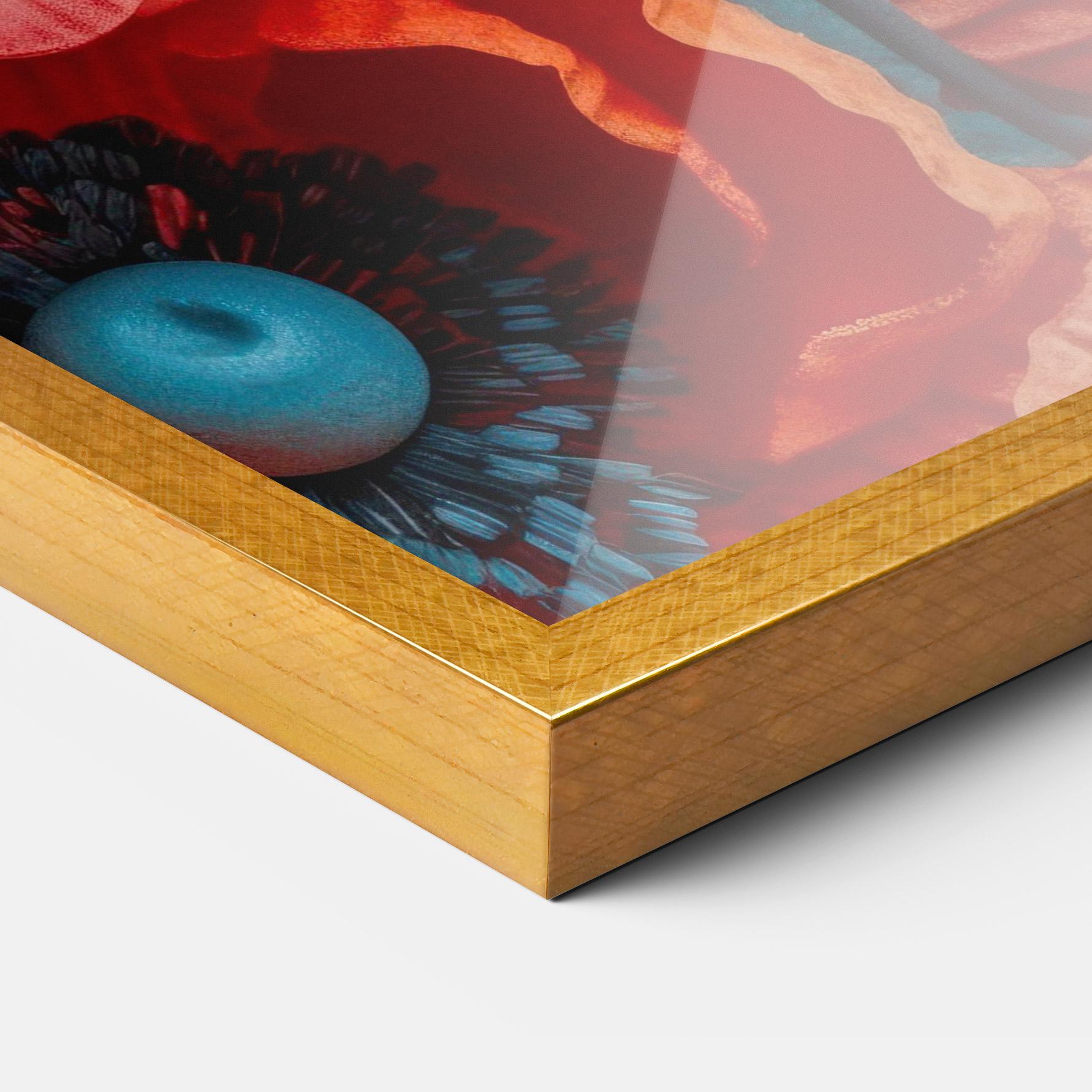 Gerahmte Poster Poppy Close Up mockup 3