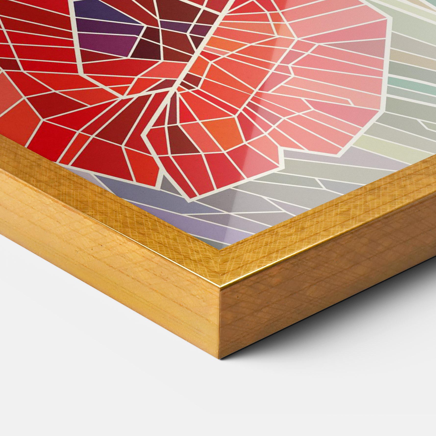 Gerahmte Poster Poppy Glass mockup 3