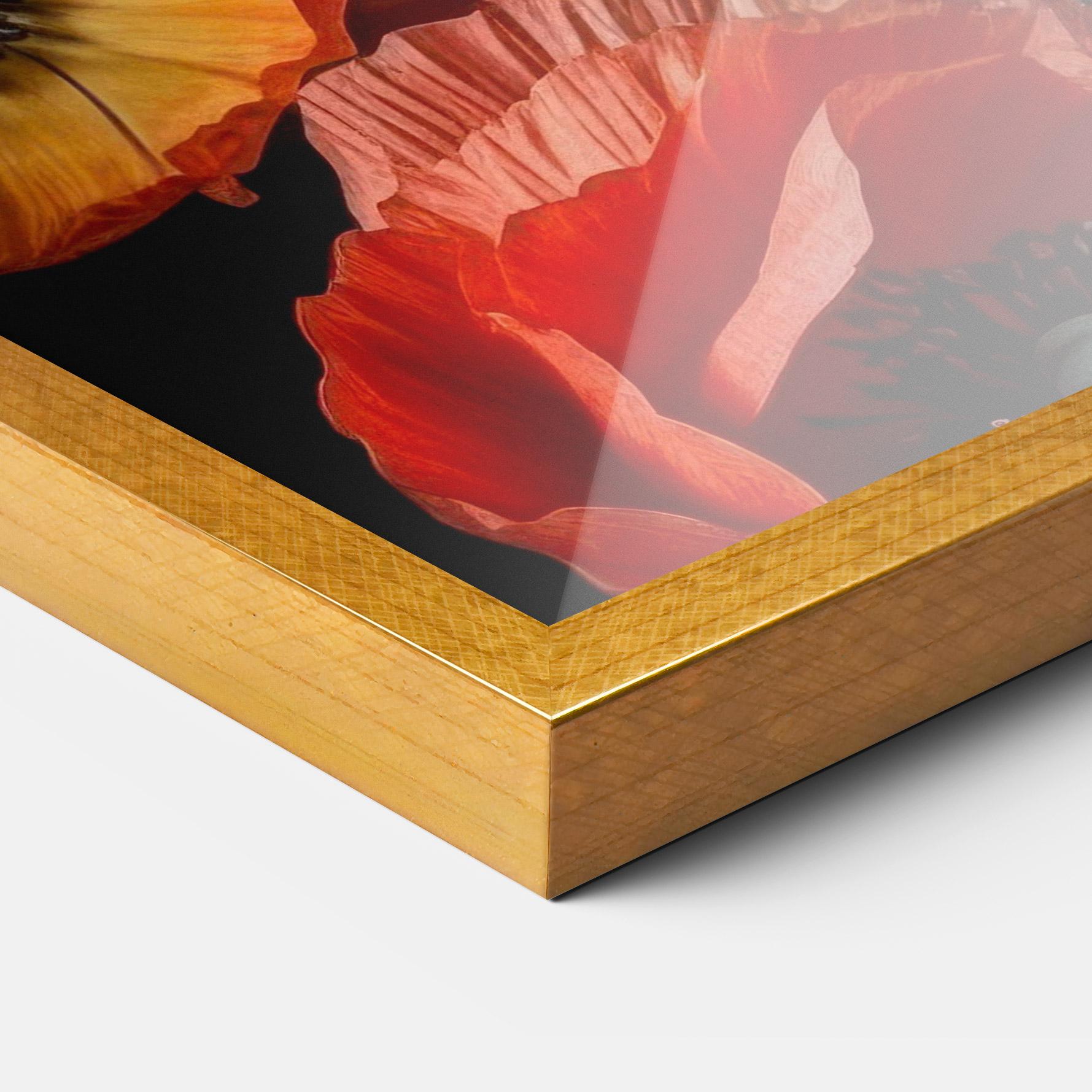 Gerahmte Poster Red Orange Poppy mockup 3