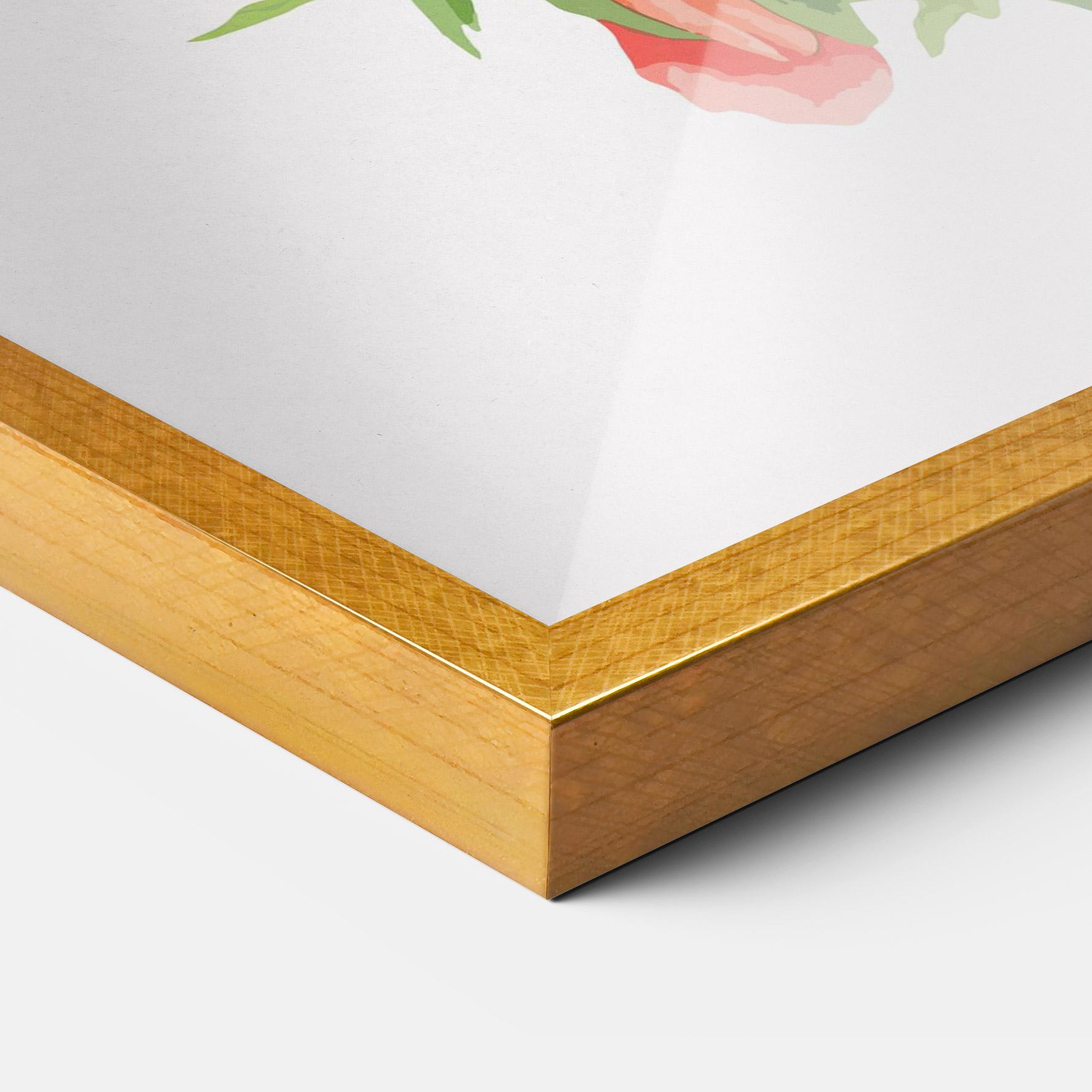 Gerahmte Poster Red Pastel Poppy mockup 3