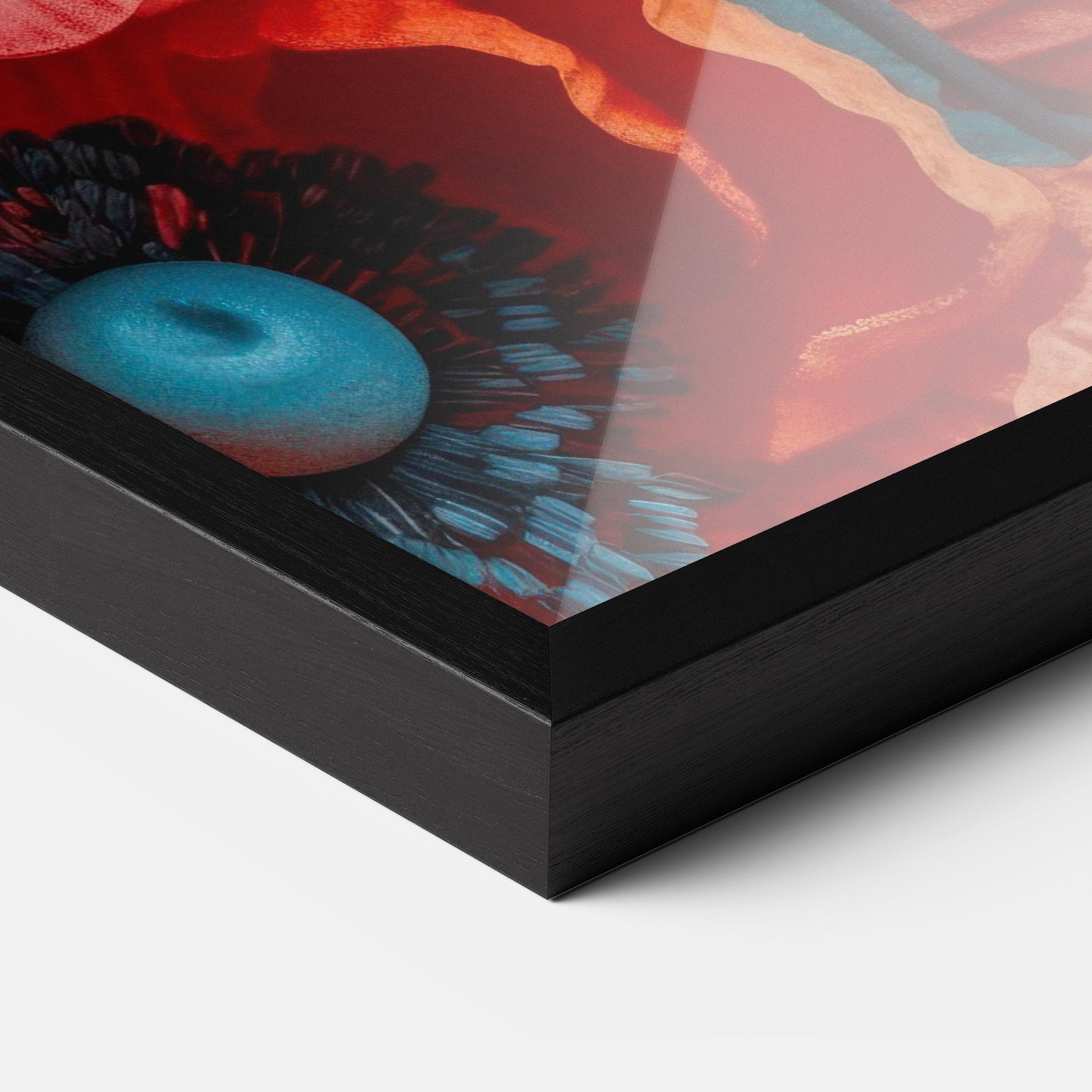 Gerahmte Poster Poppy Close Up mockup 3