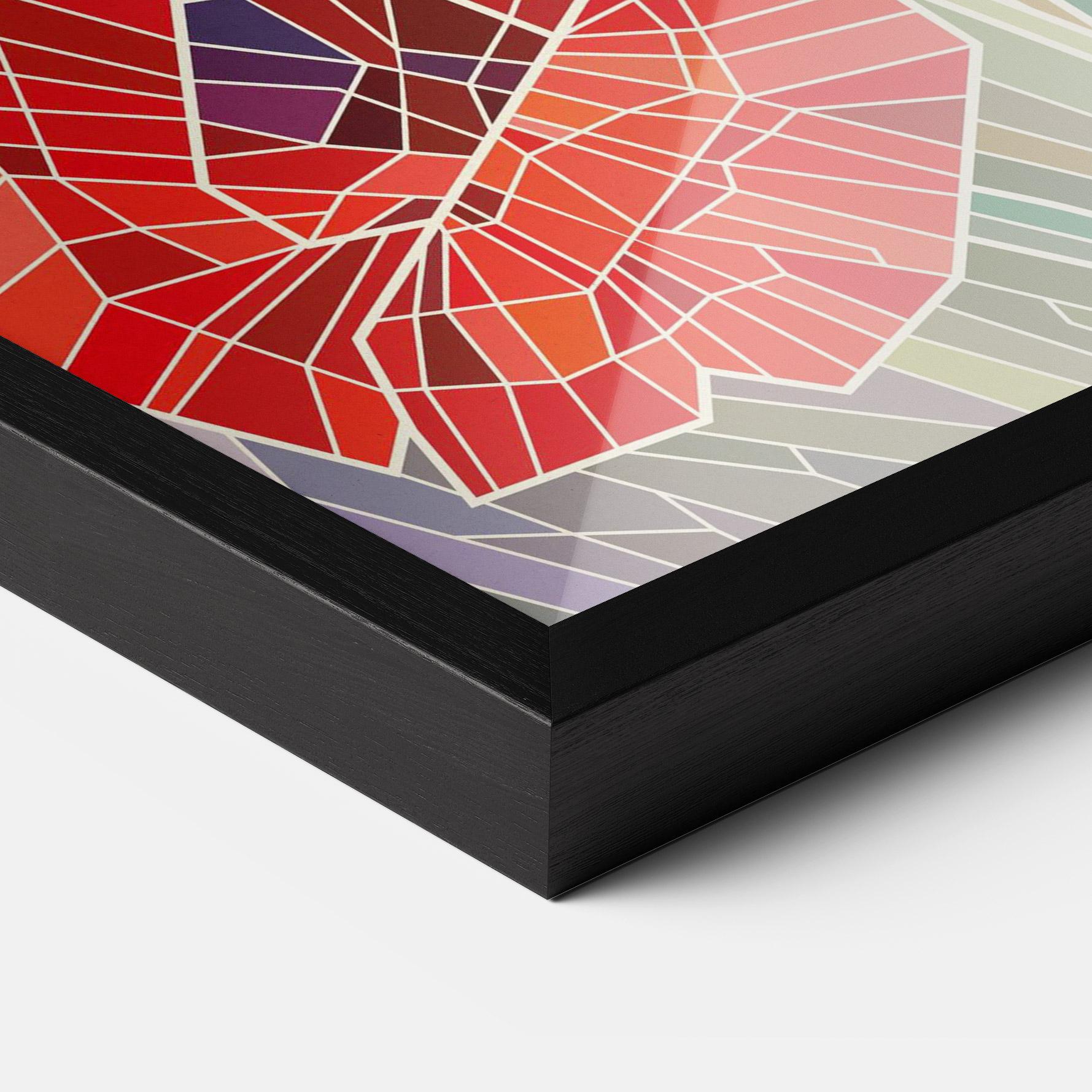 Gerahmte Poster Poppy Glass mockup 3