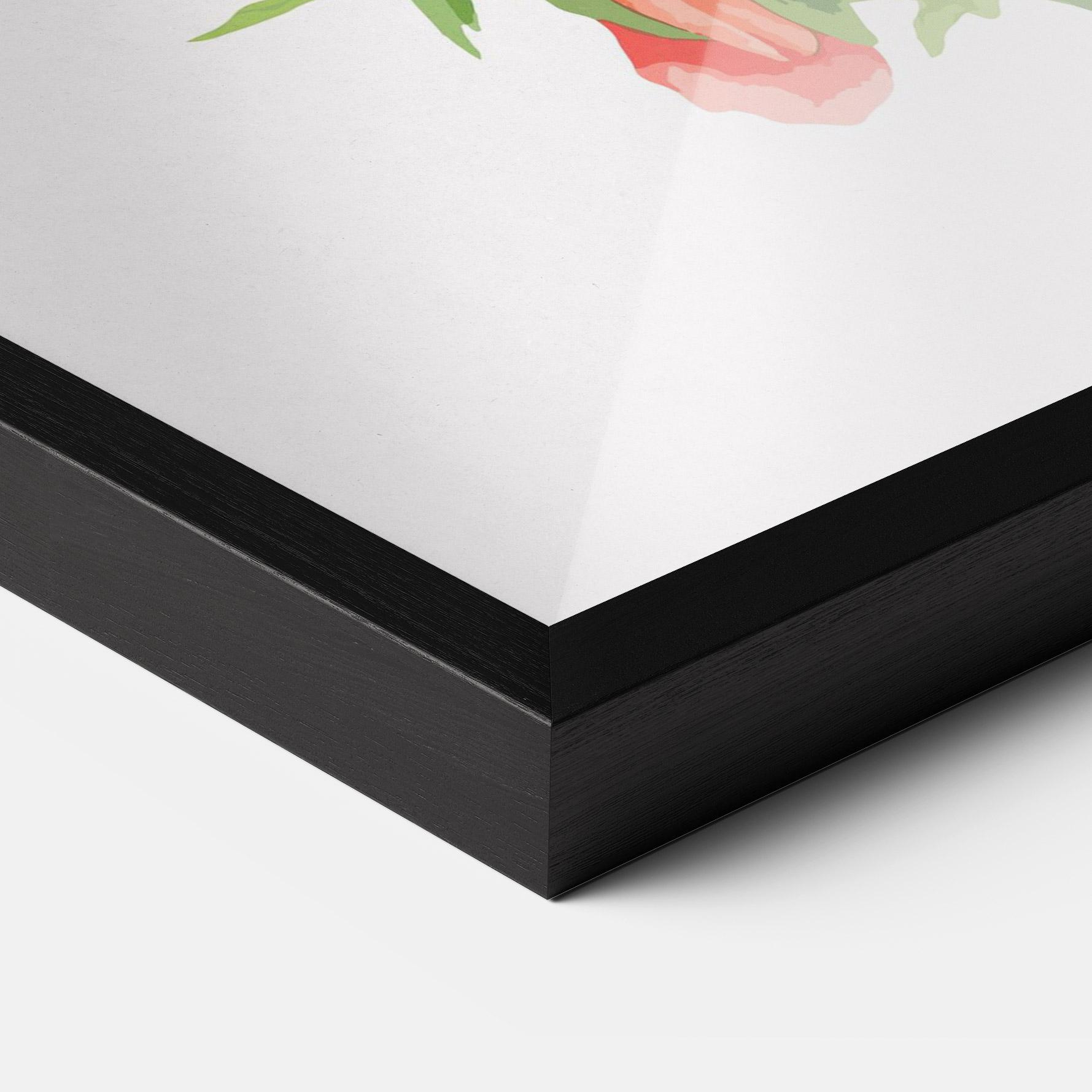 Gerahmte Poster Red Pastel Poppy mockup 3