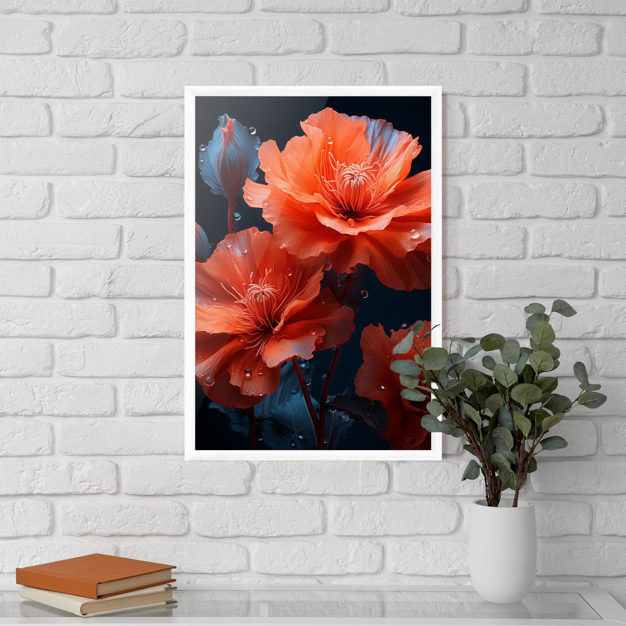Gerahmte Poster Orange Poppy mockup 5
