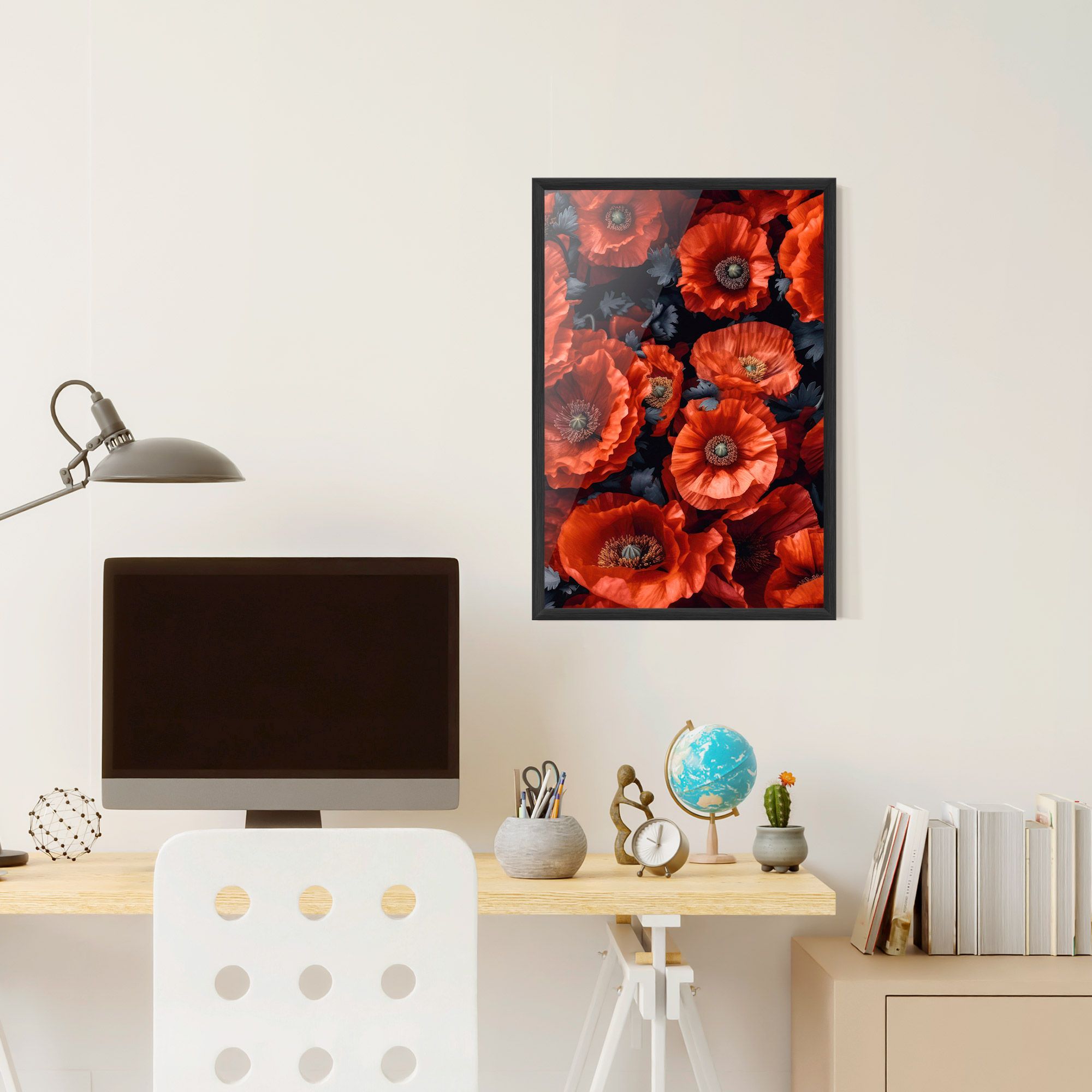 Black Red Poppies mockup 6
