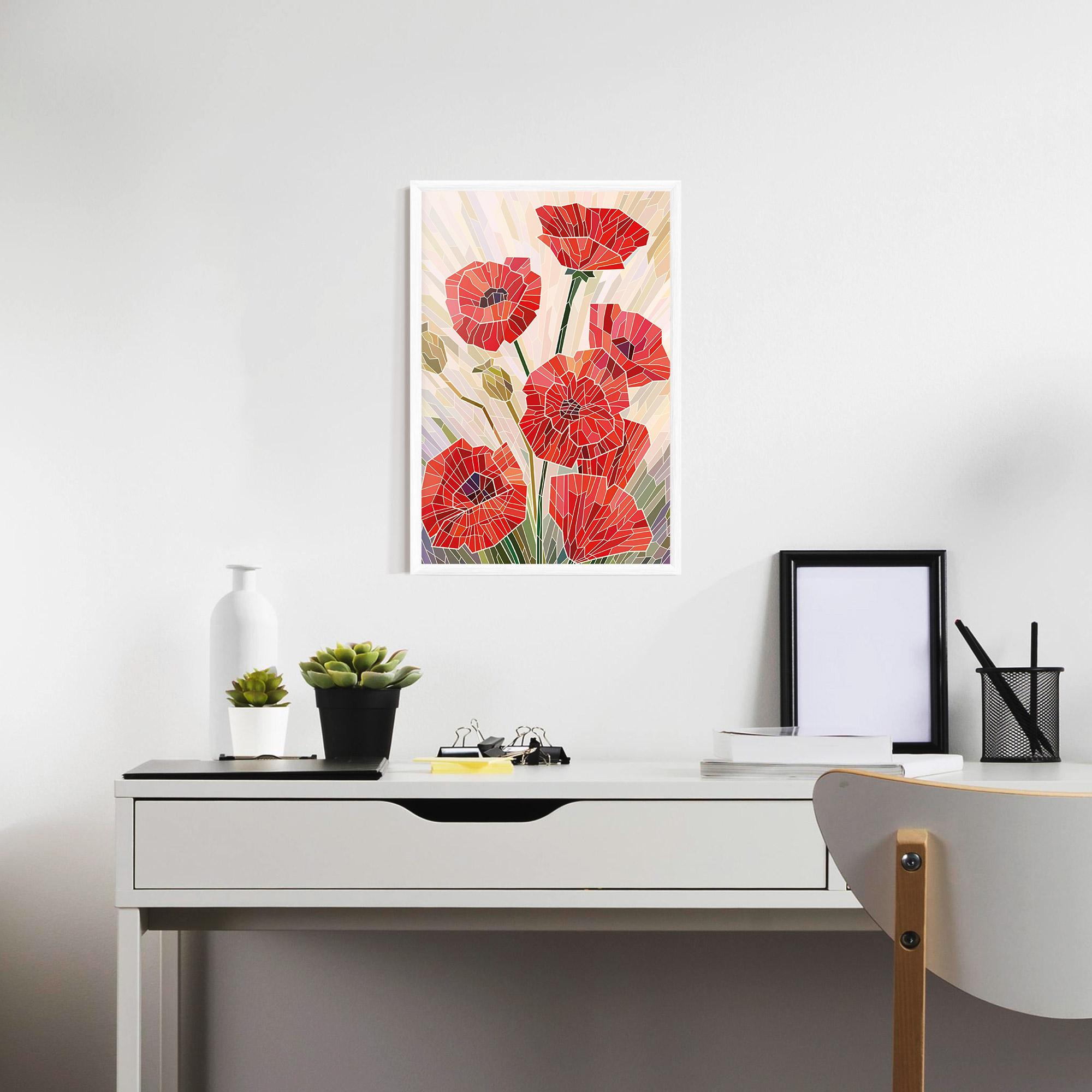 Gerahmte Poster Poppy Glass mockup 7