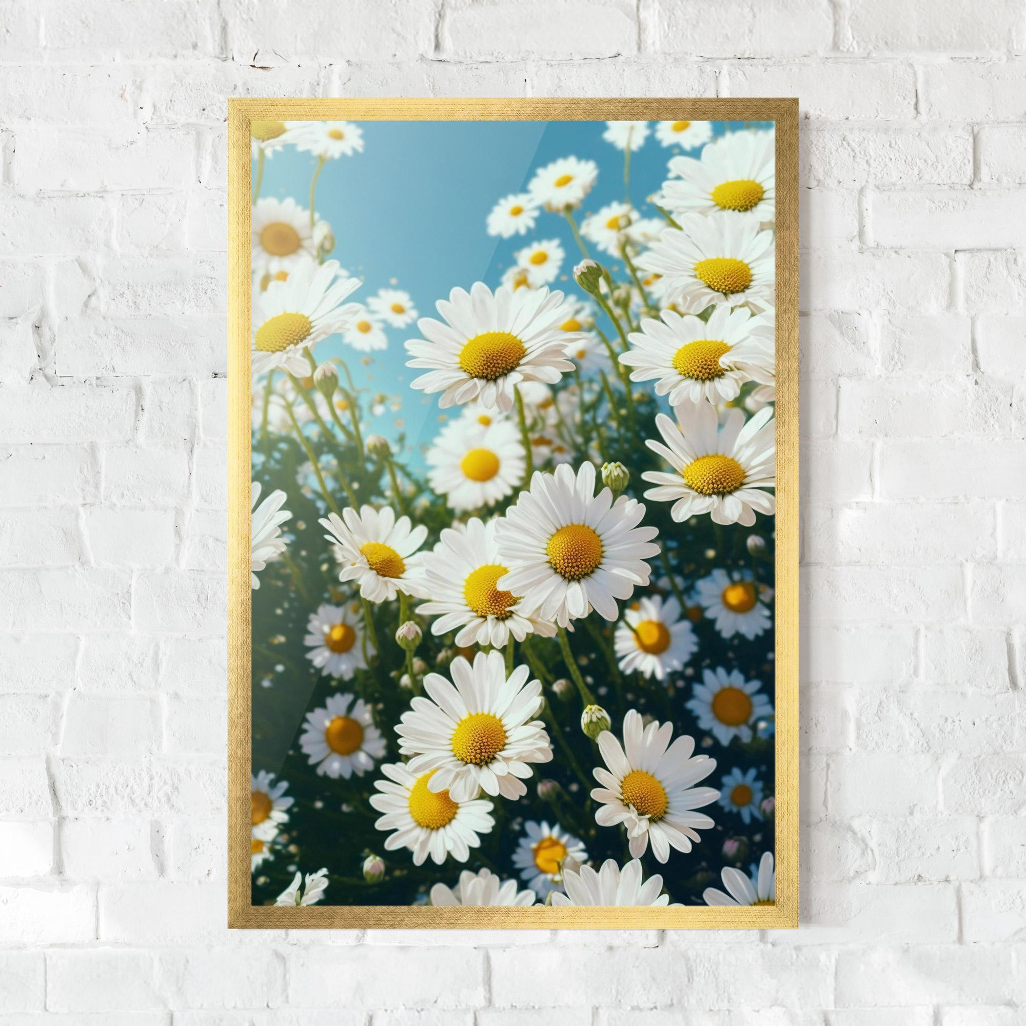 Gerahmte Poster Daisy Field View mockup 0