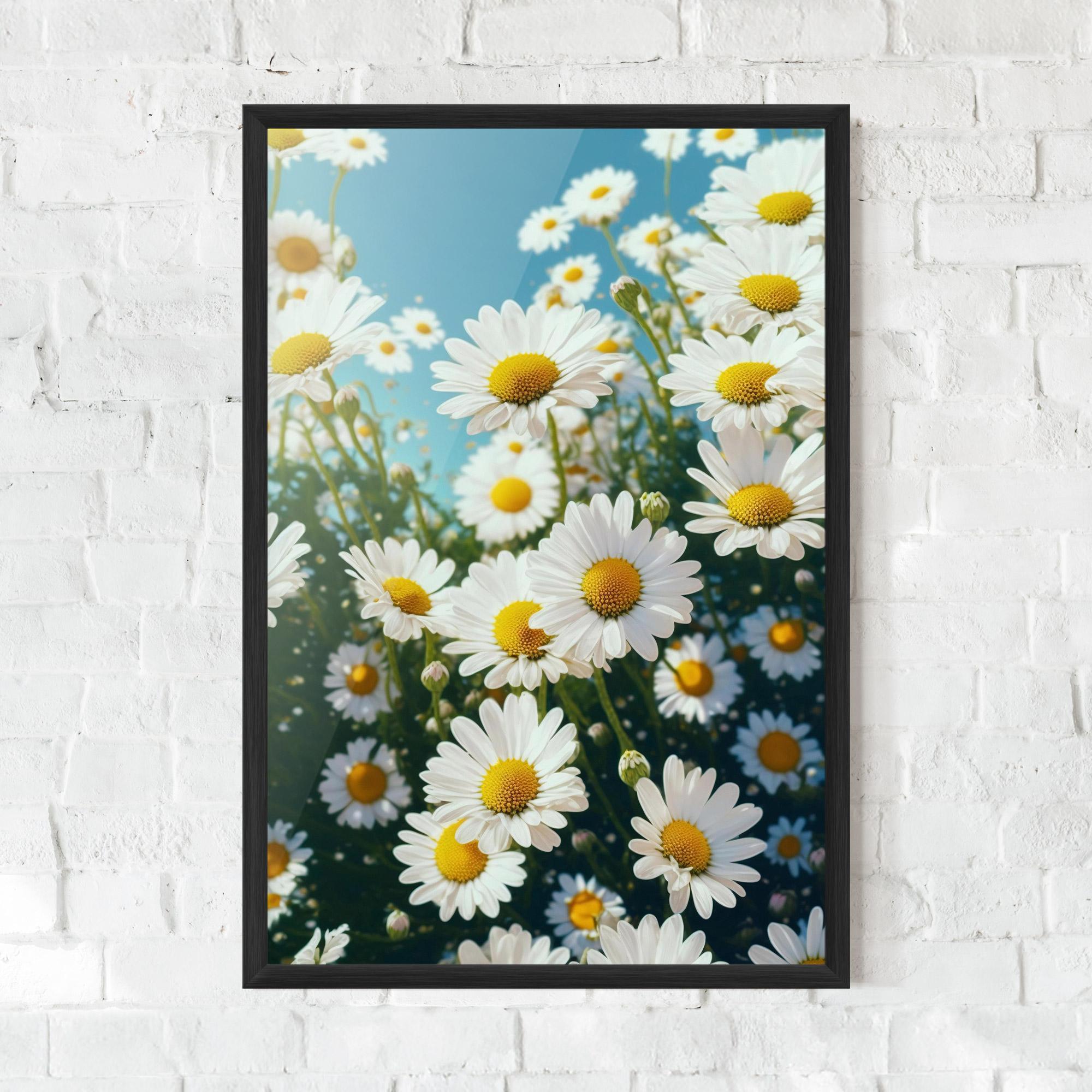 Gerahmte Poster Daisy Field View mockup 0