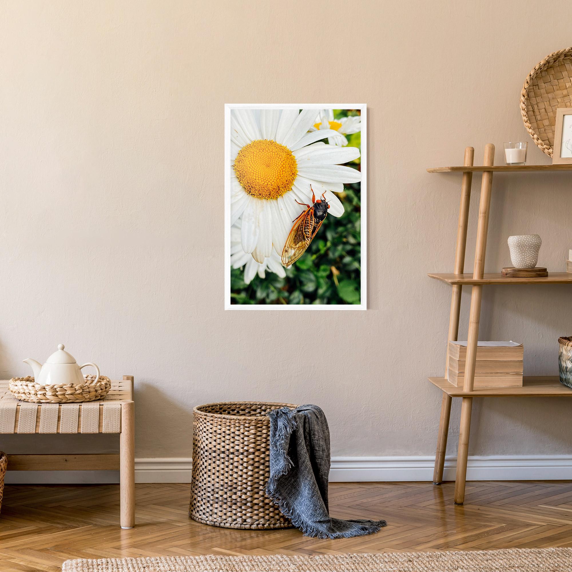 Gerahmte Poster Bug On The Daisy mockup 9