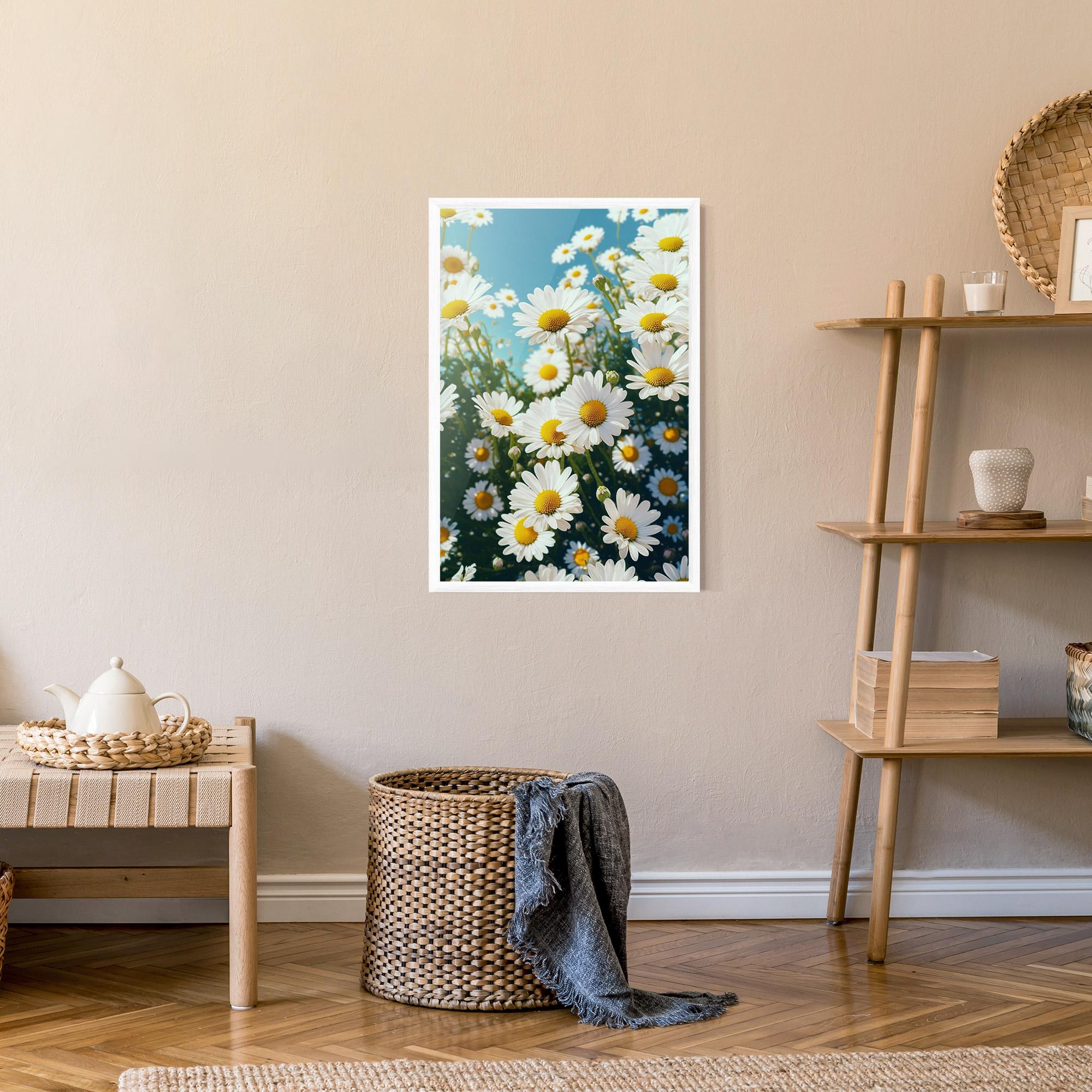 Gerahmte Poster Daisy Field View mockup 9