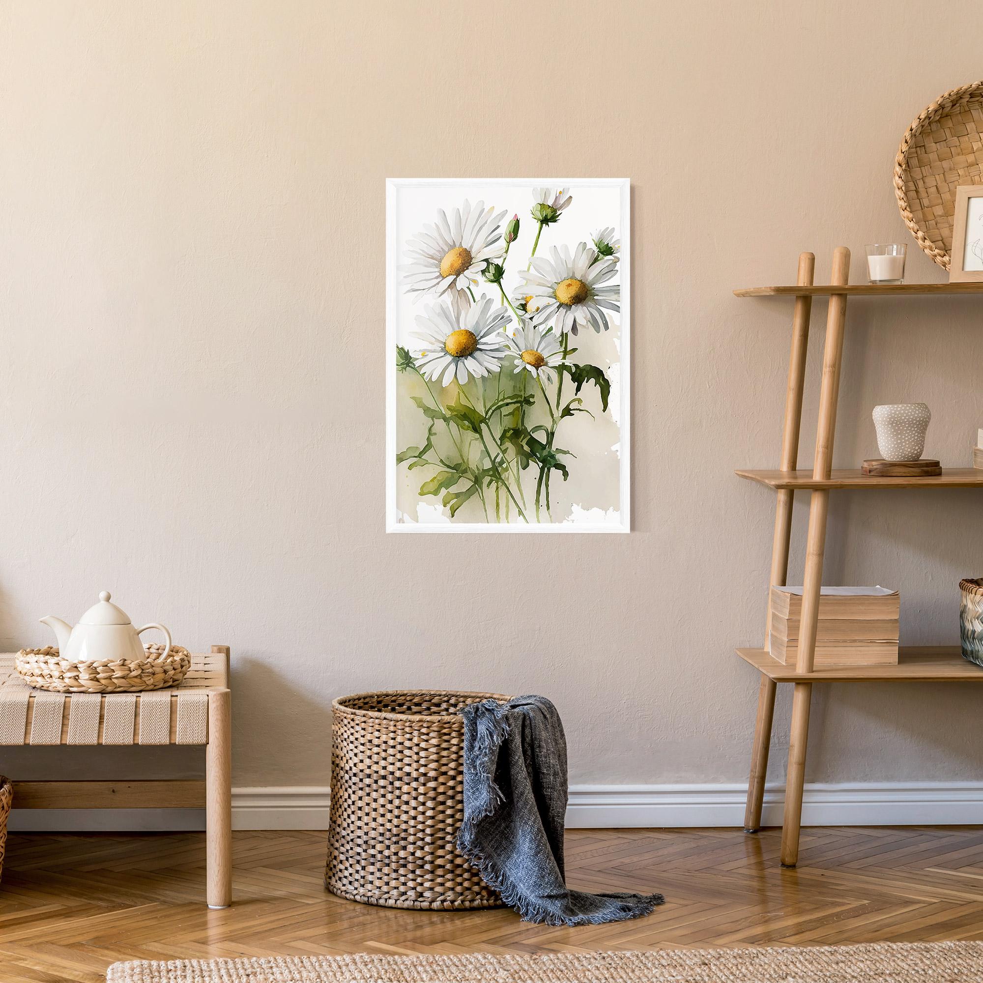 Gerahmte Poster Painted Daisy mockup 9