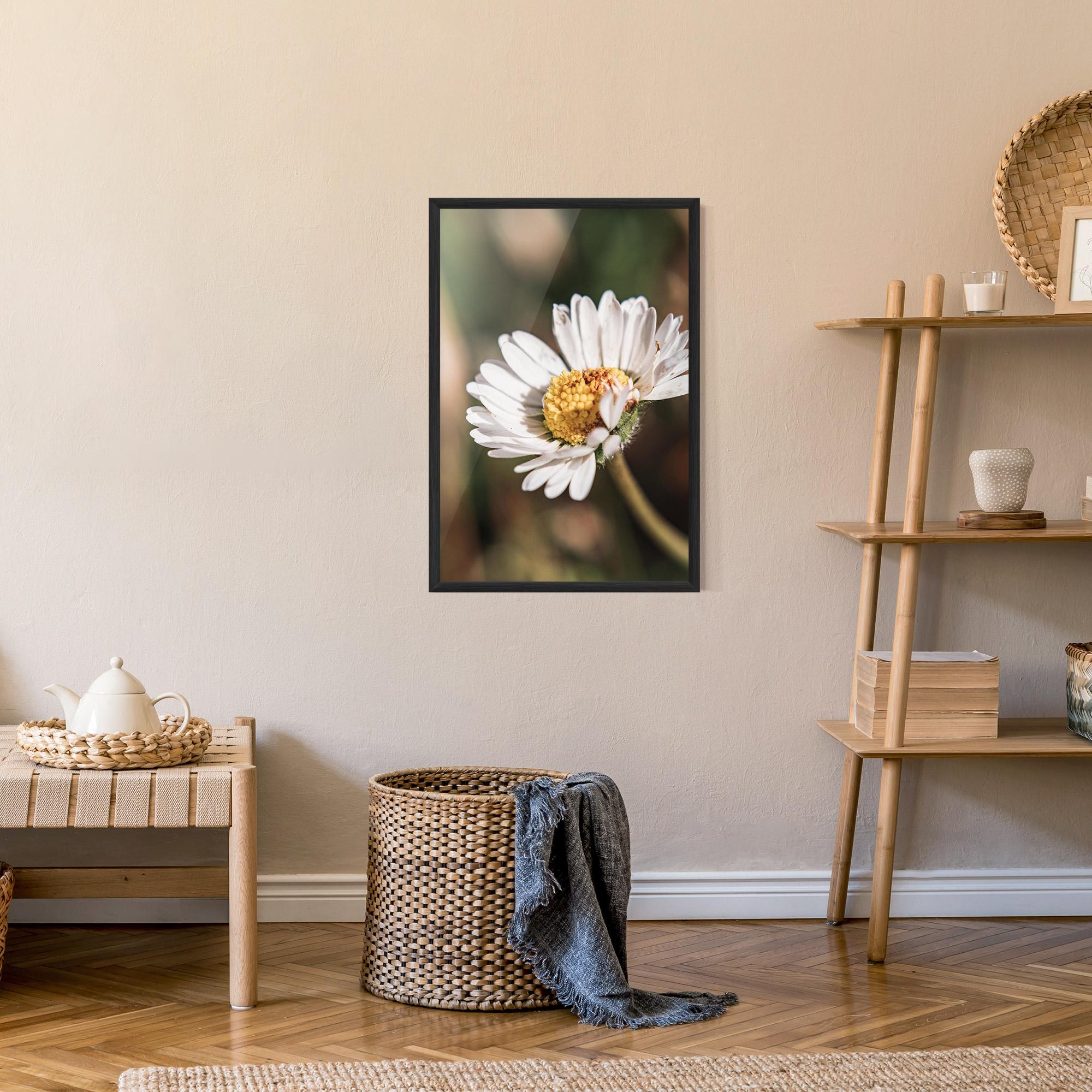 Gerahmte Poster Yellow Pastel Daisy mockup 9