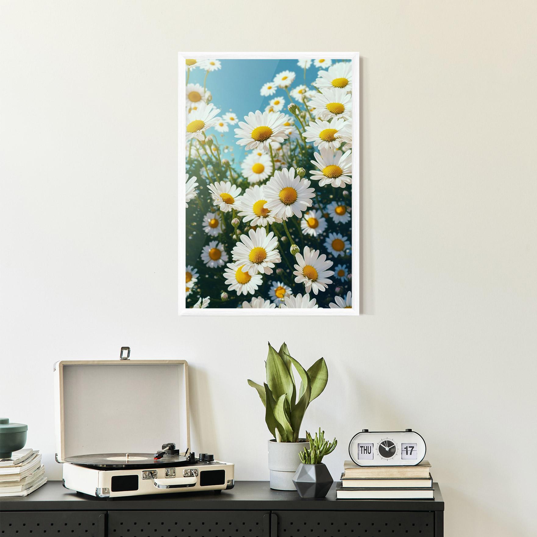 Gerahmte Poster Daisy Field View mockup 2