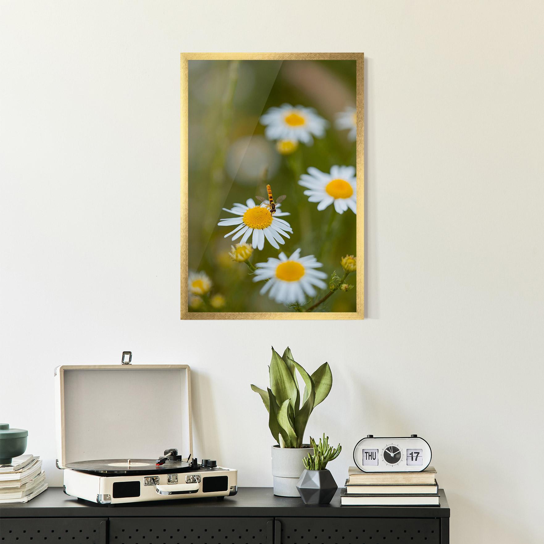 Gerahmte Poster Bug On Small Daisy mockup 2