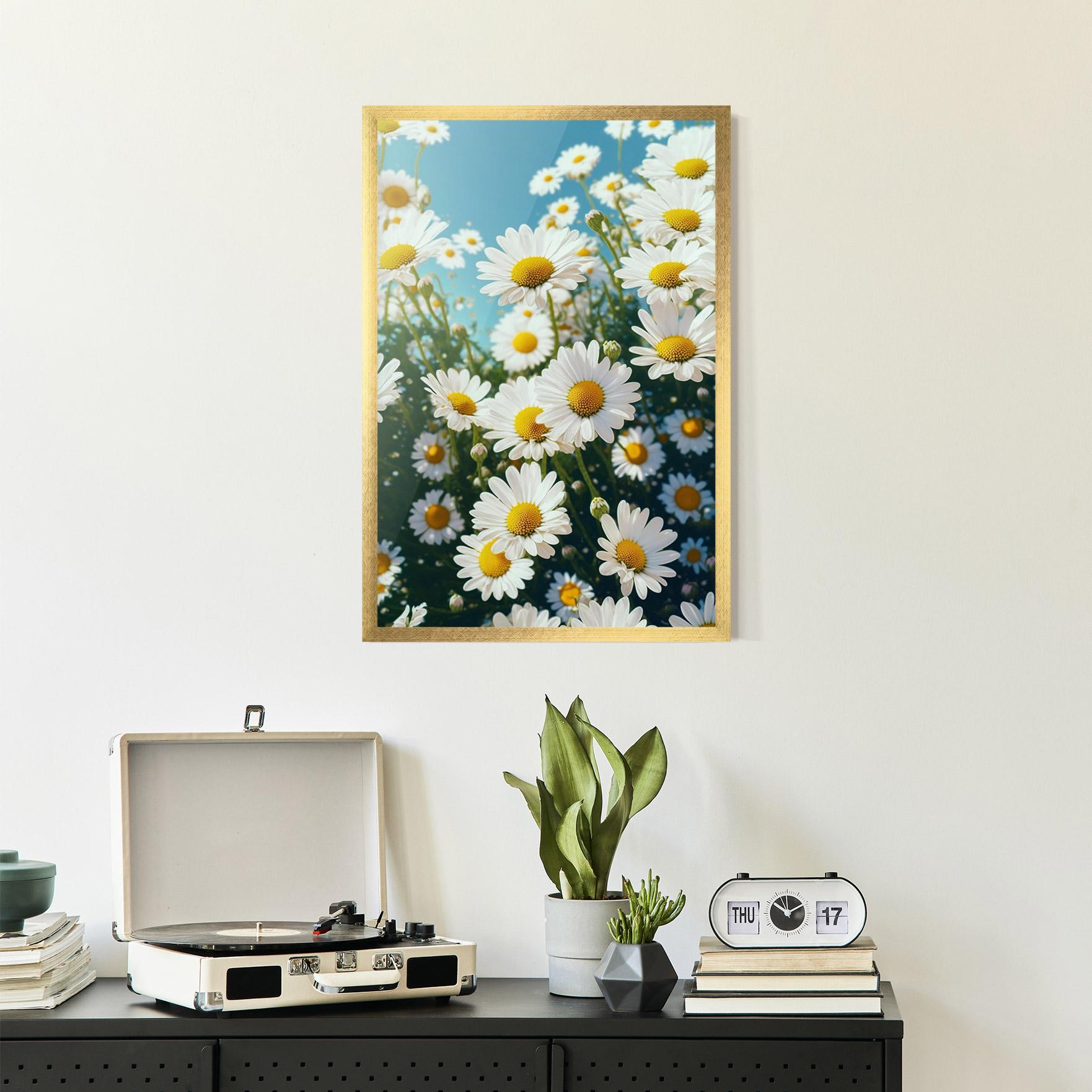 Gerahmte Poster Daisy Field View mockup 2
