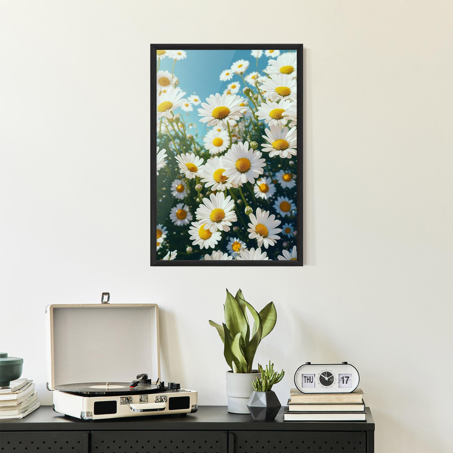 Gerahmte Poster Daisy Field View mockup 2
