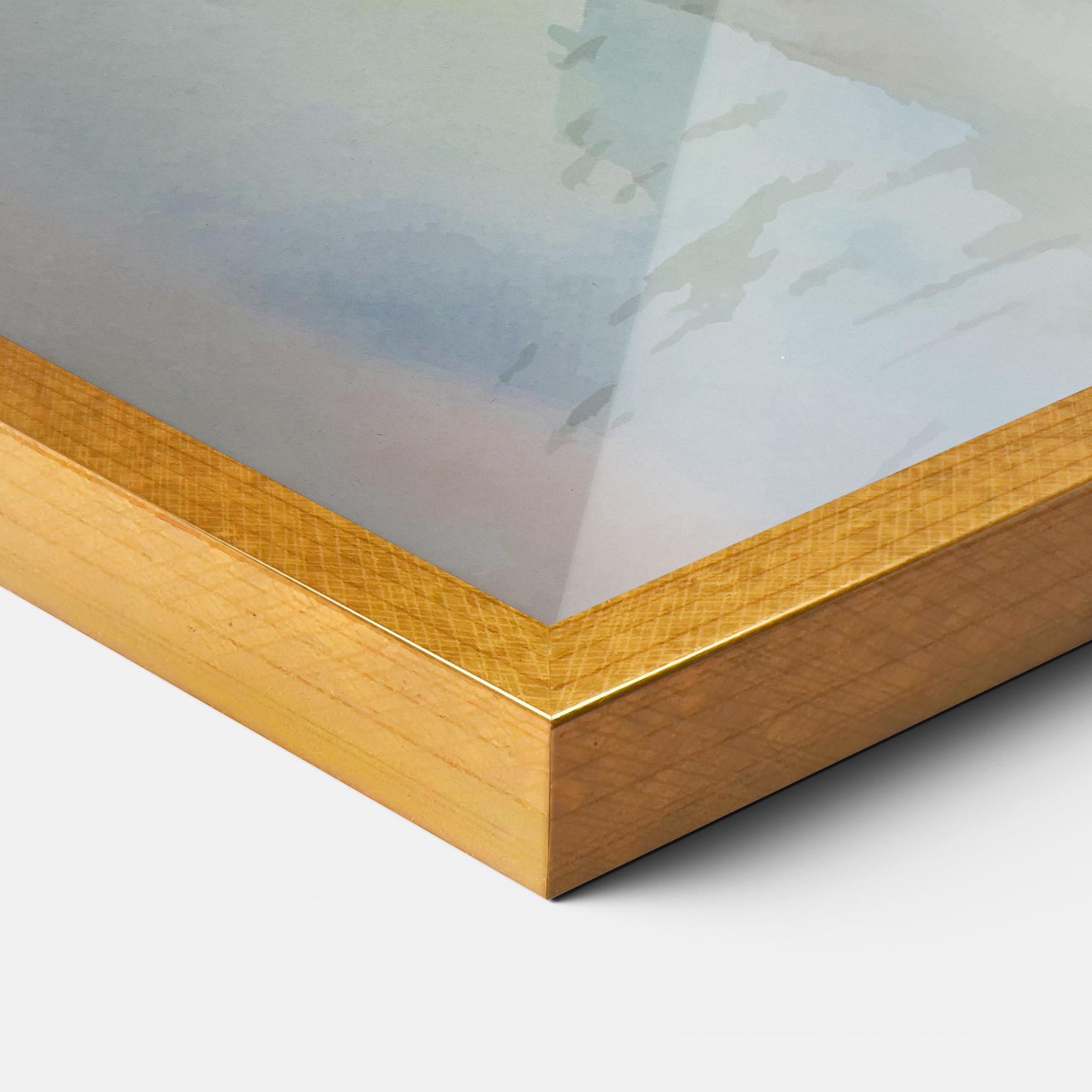 Gerahmte Poster Old Daisy Paint mockup 3