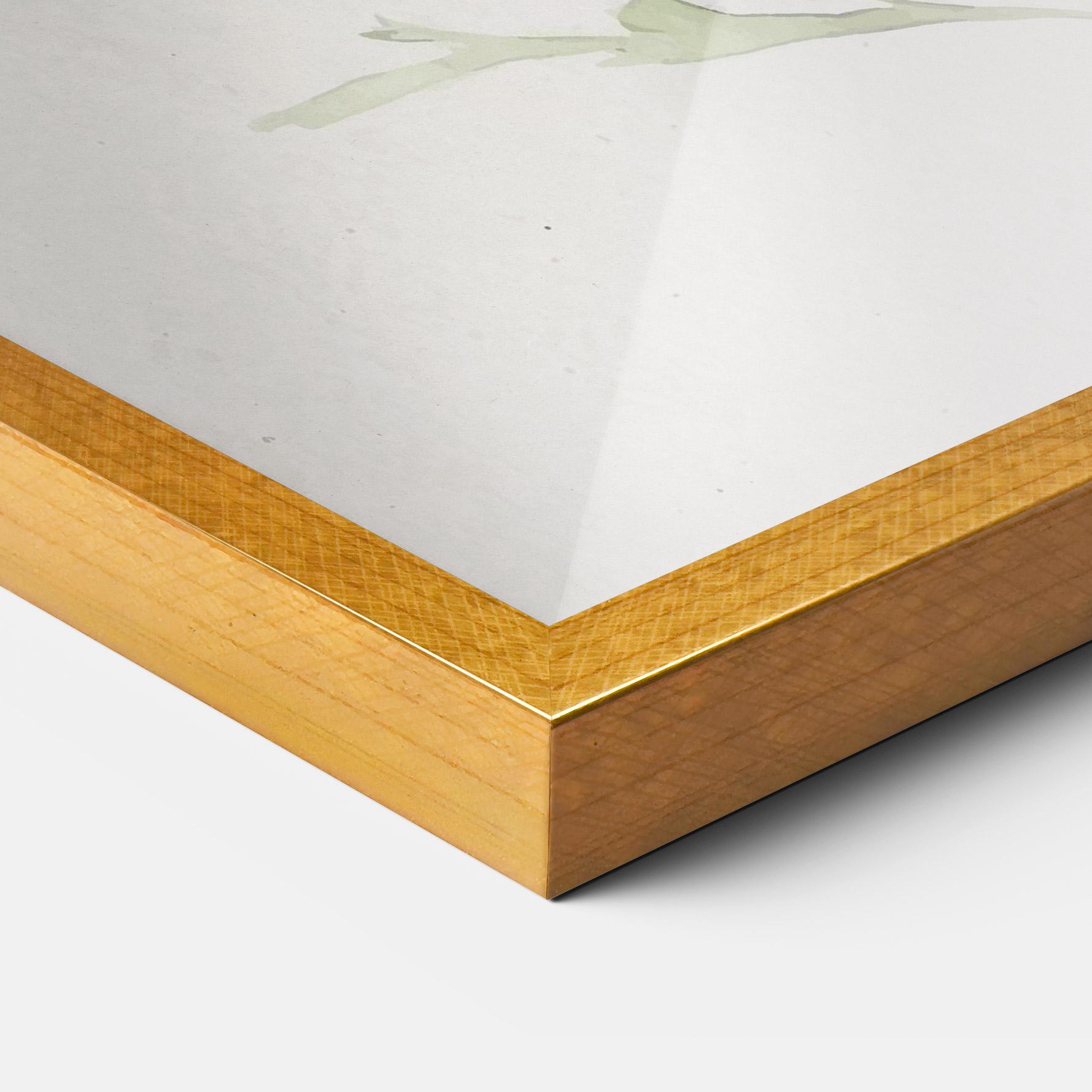 Gerahmte Poster Painted White Daisy mockup 3