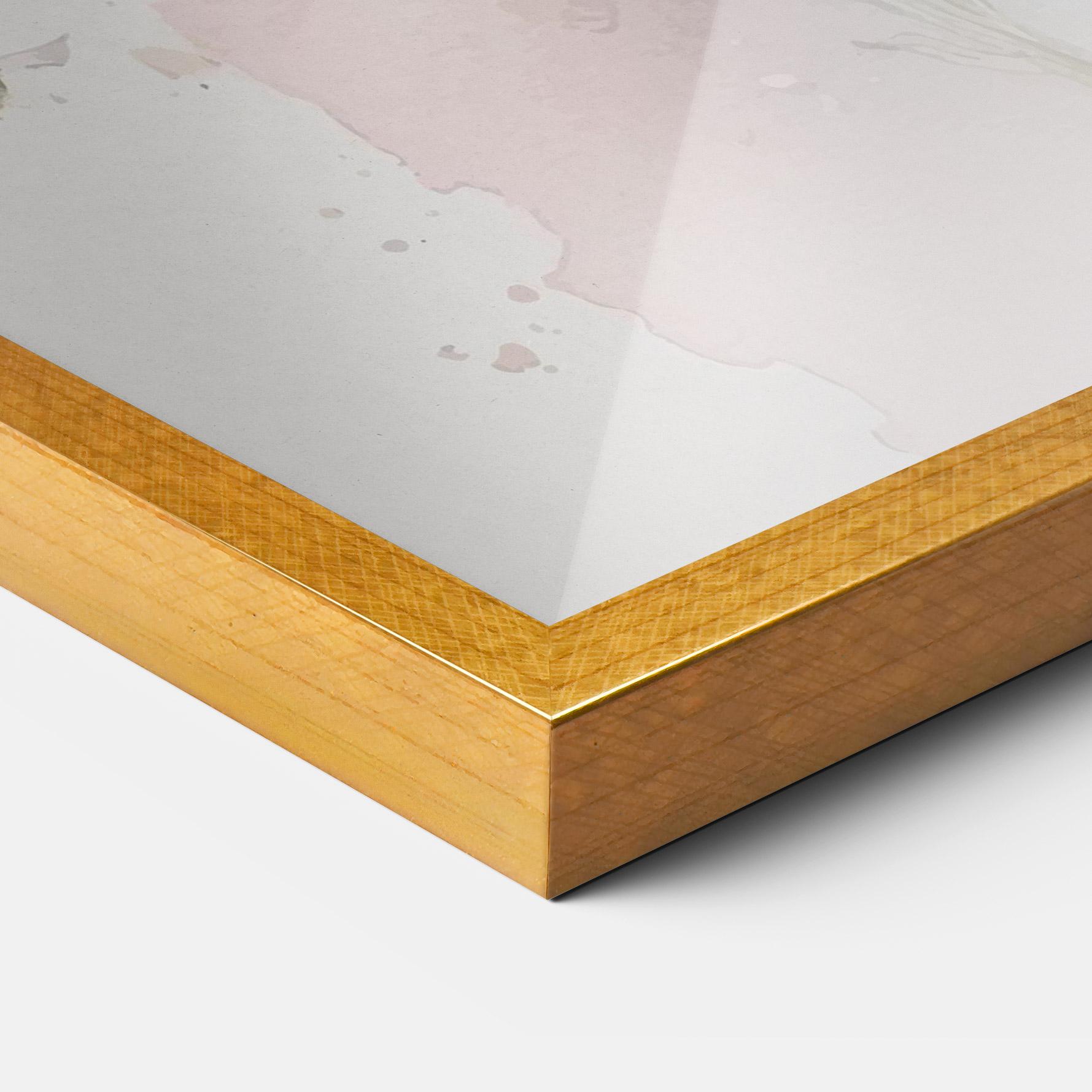 Gerahmte Poster White Painted Daisy mockup 3