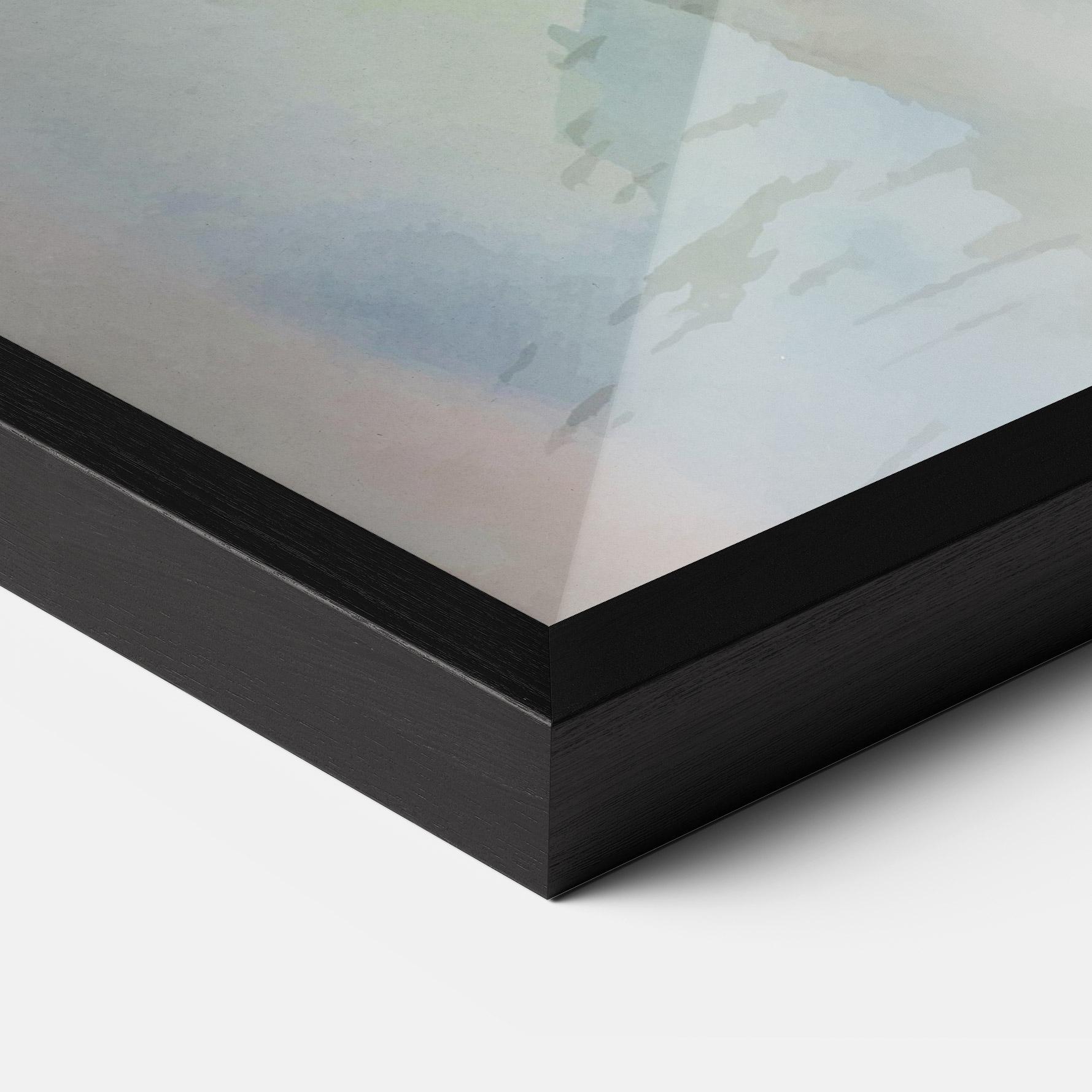 Gerahmte Poster Old Daisy Paint mockup 3