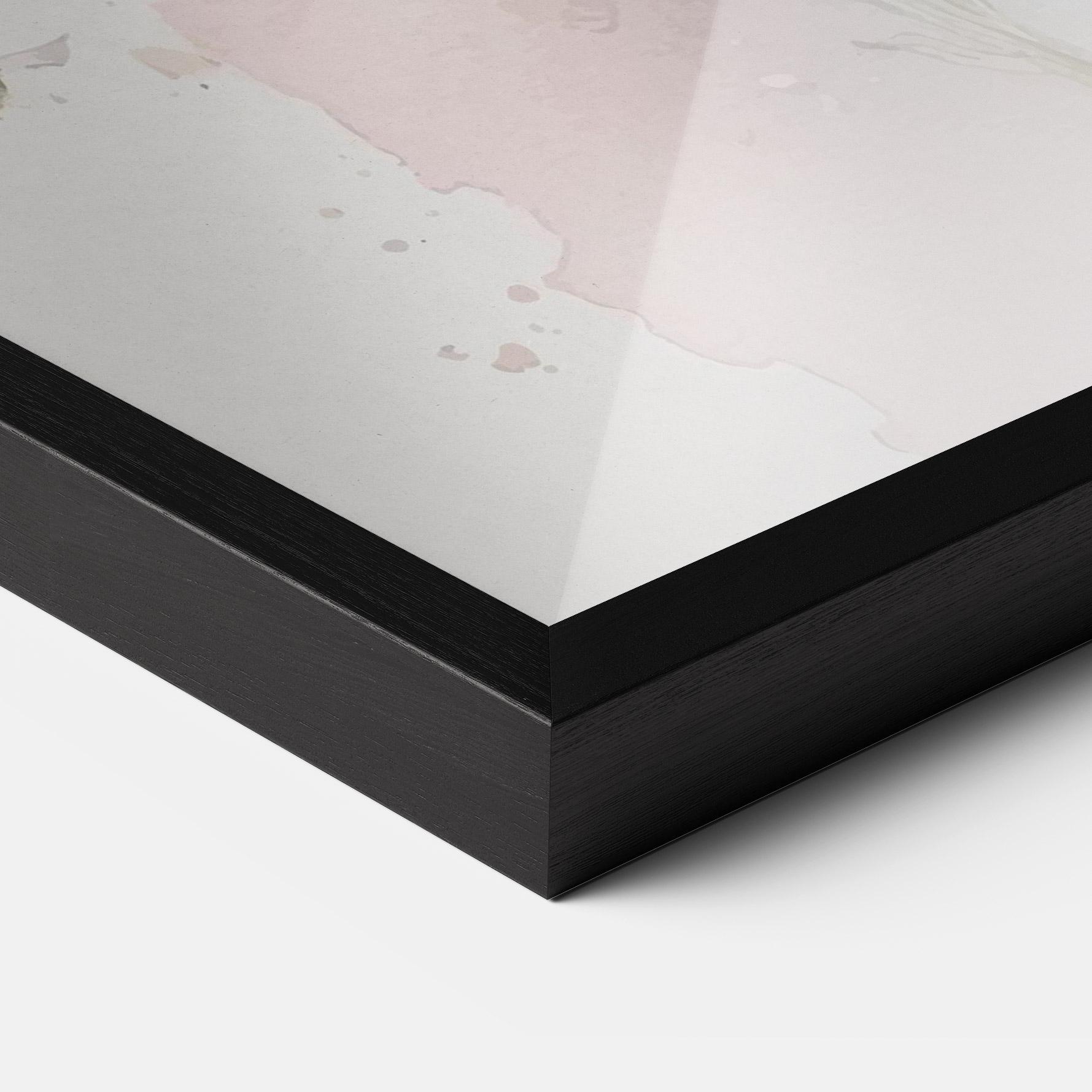 Gerahmte Poster White Painted Daisy mockup 3