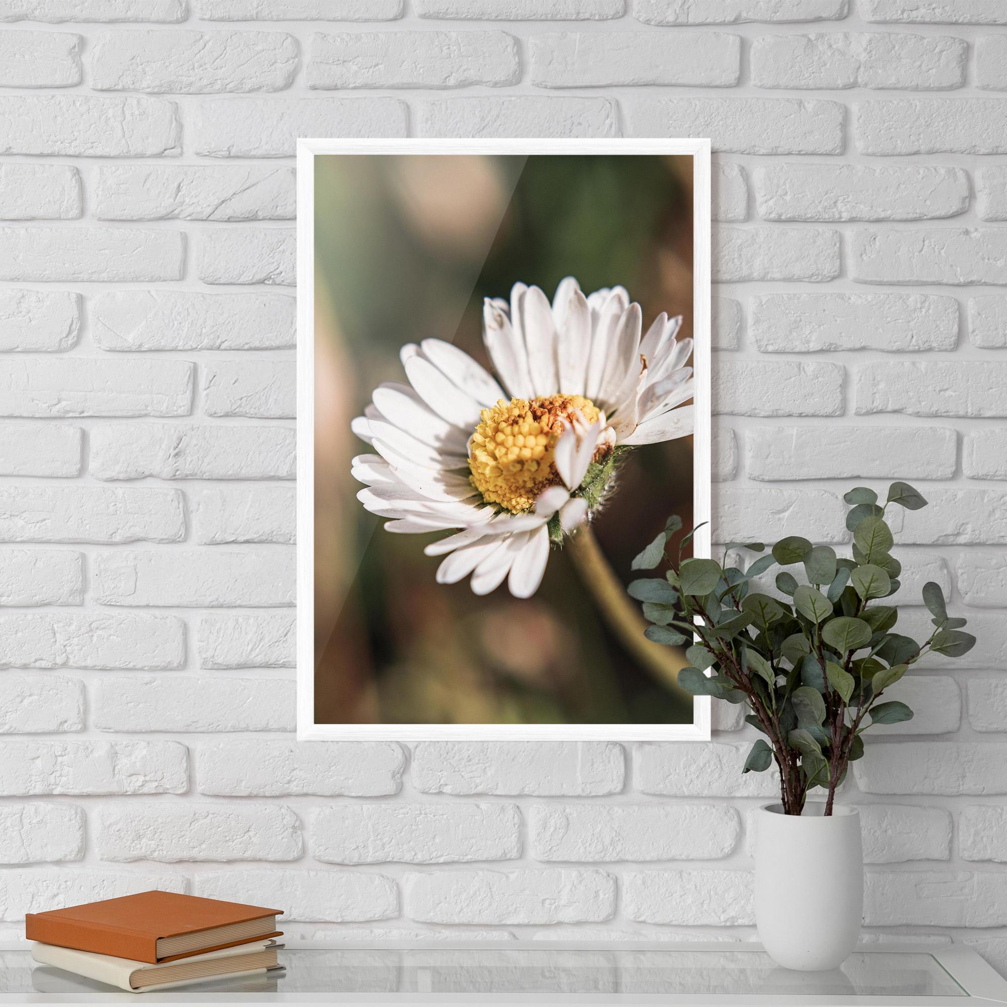 Gerahmte Poster Yellow Pastel Daisy mockup 5
