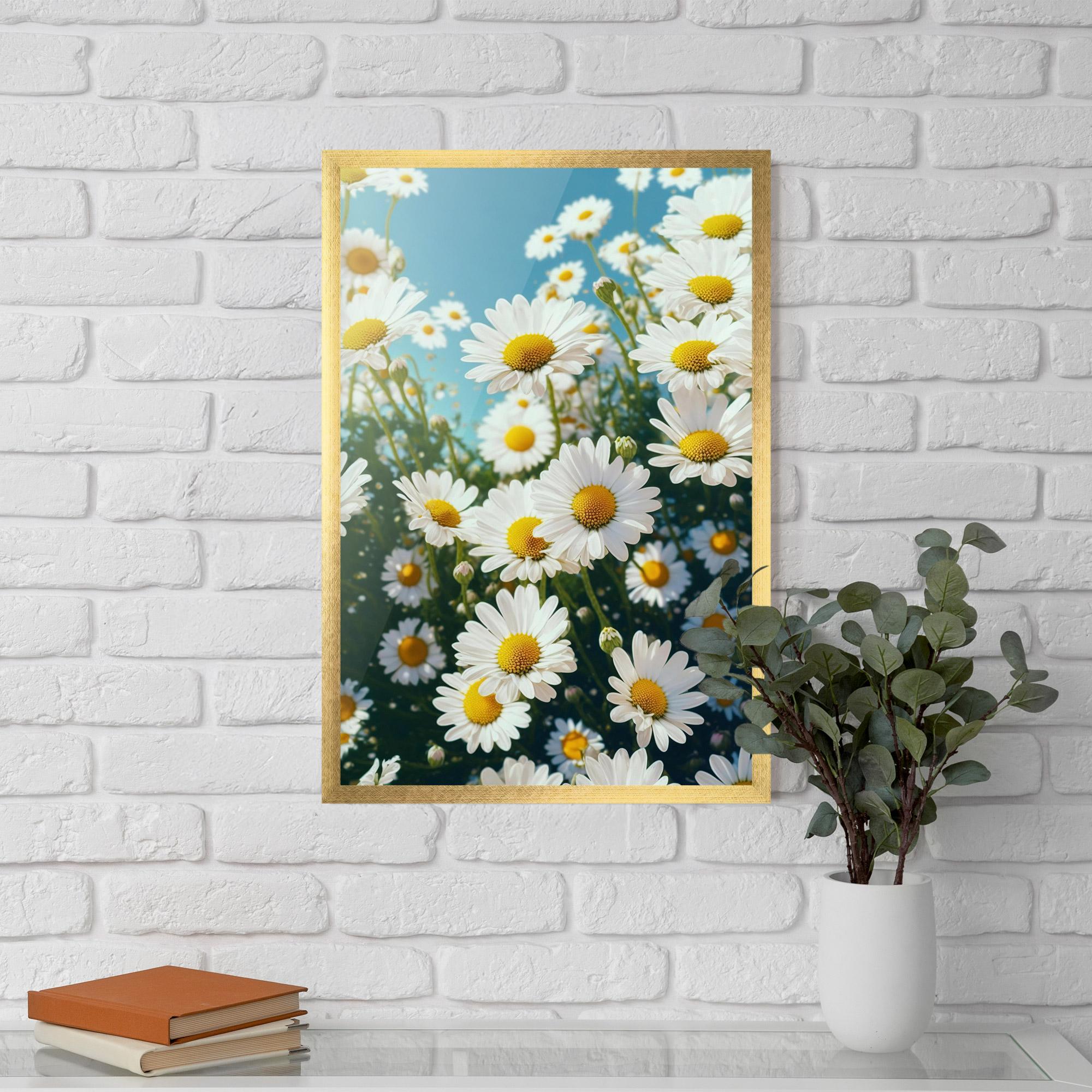 Gerahmte Poster Daisy Field View mockup 5