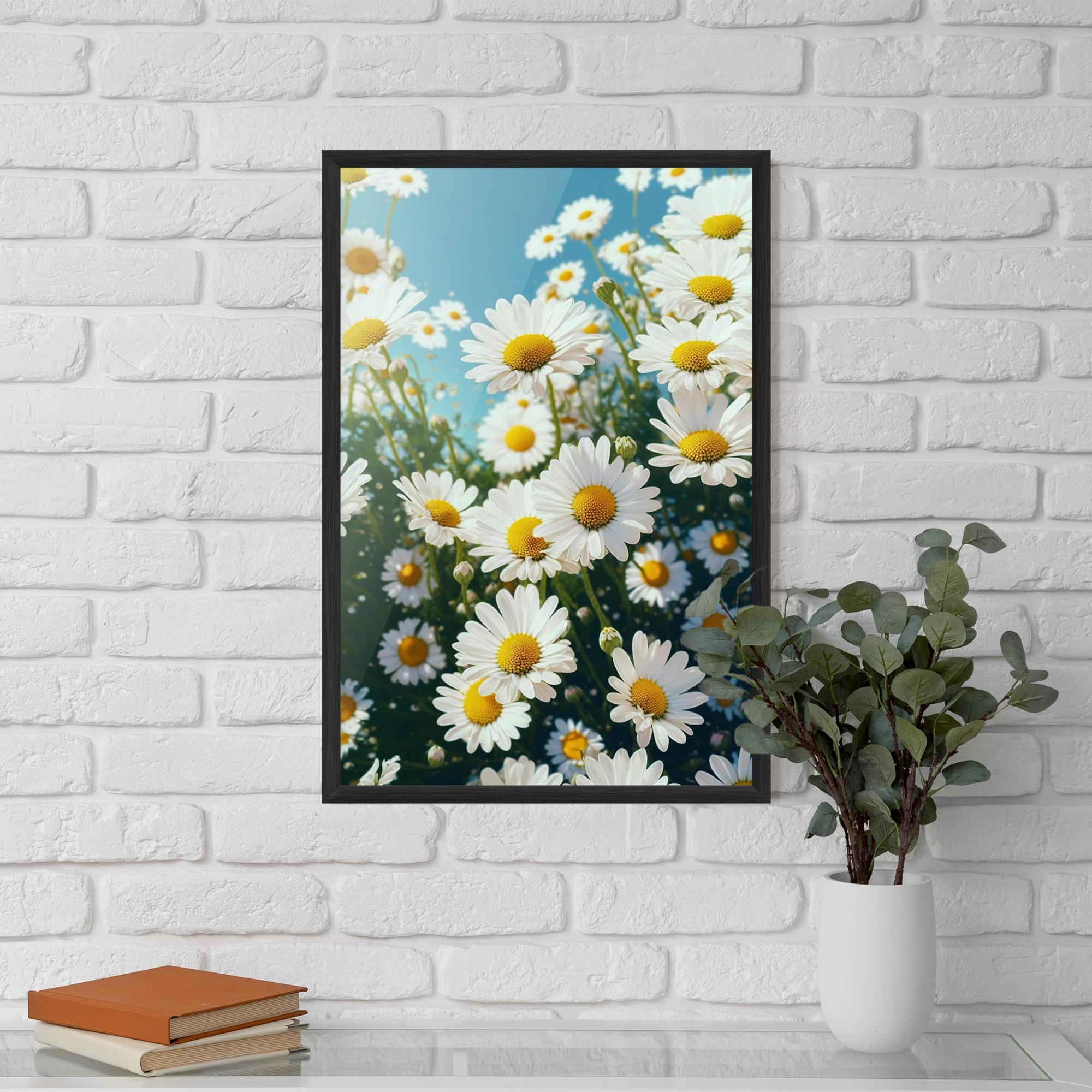 Gerahmte Poster Daisy Field View mockup 5