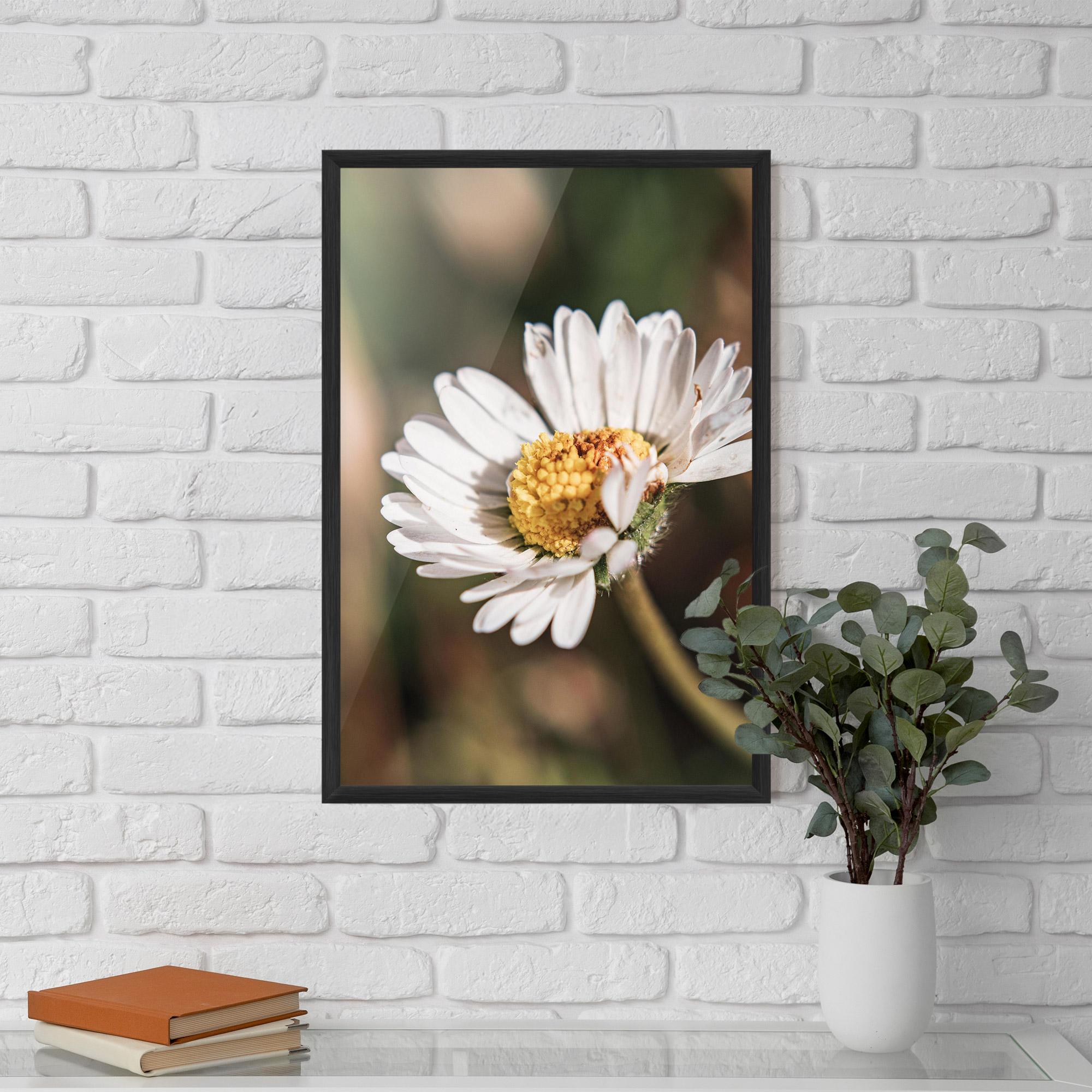 Gerahmte Poster Yellow Pastel Daisy mockup 5