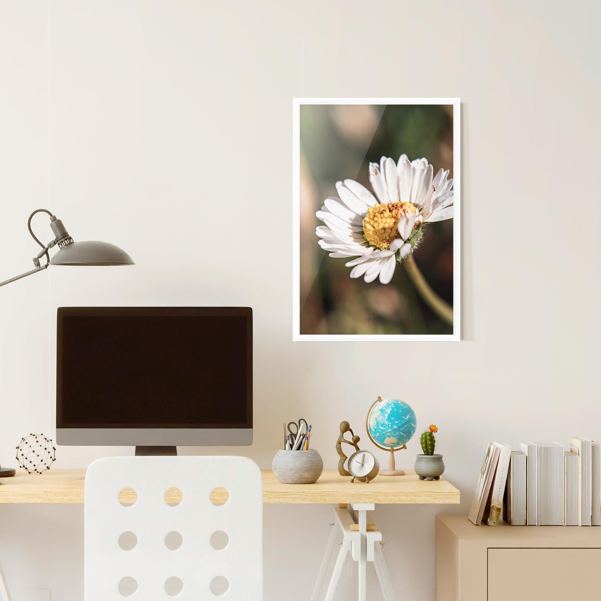 Gerahmte Poster Yellow Pastel Daisy mockup 6