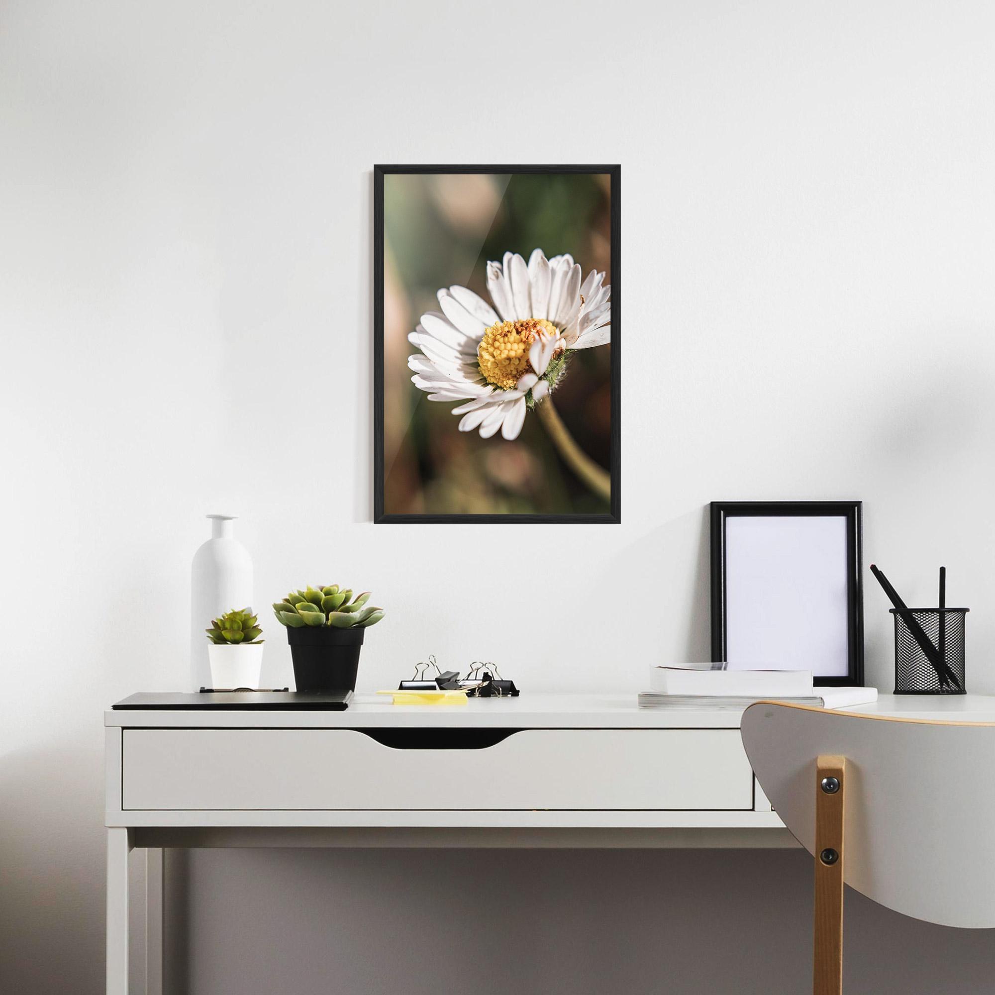 Gerahmte Poster Yellow Pastel Daisy mockup 7